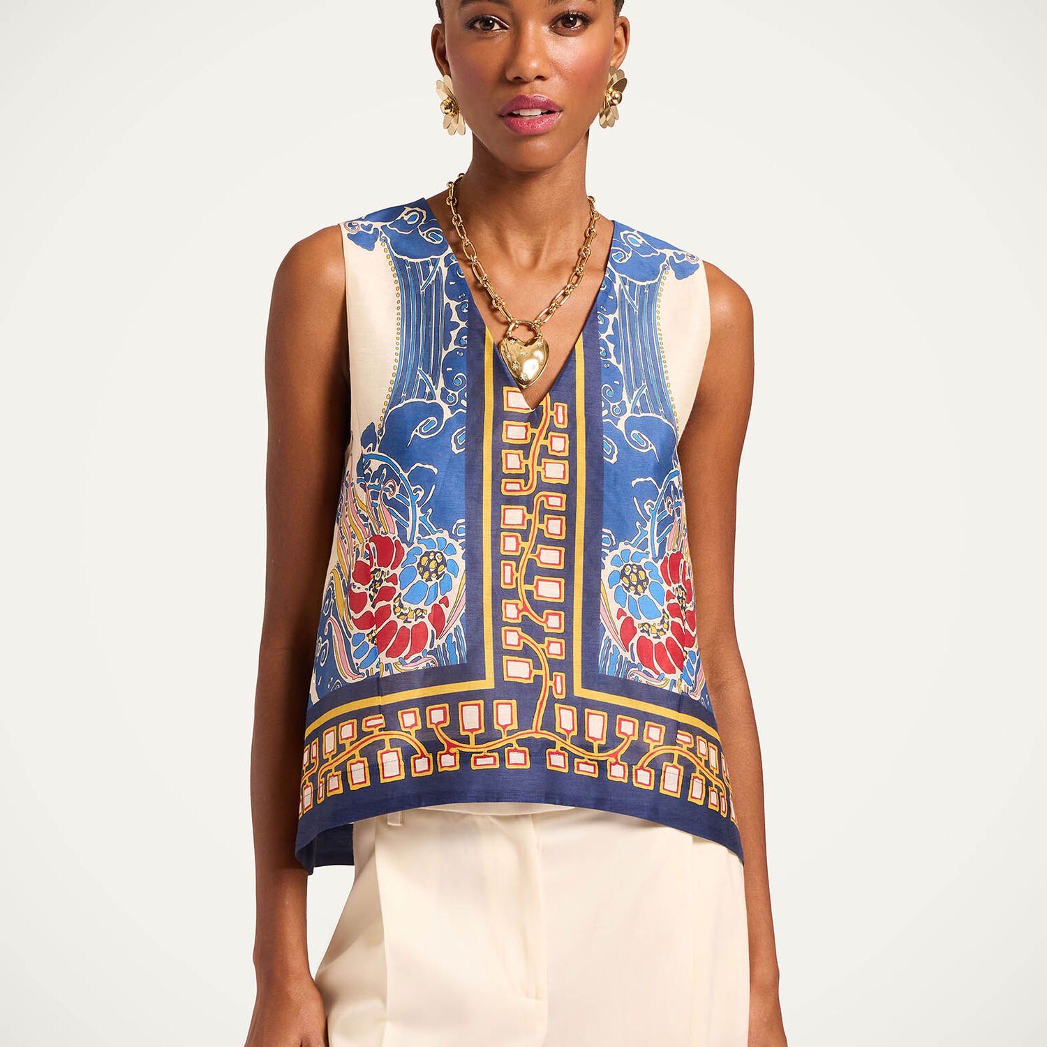 La Double J V-Neck Scala Top