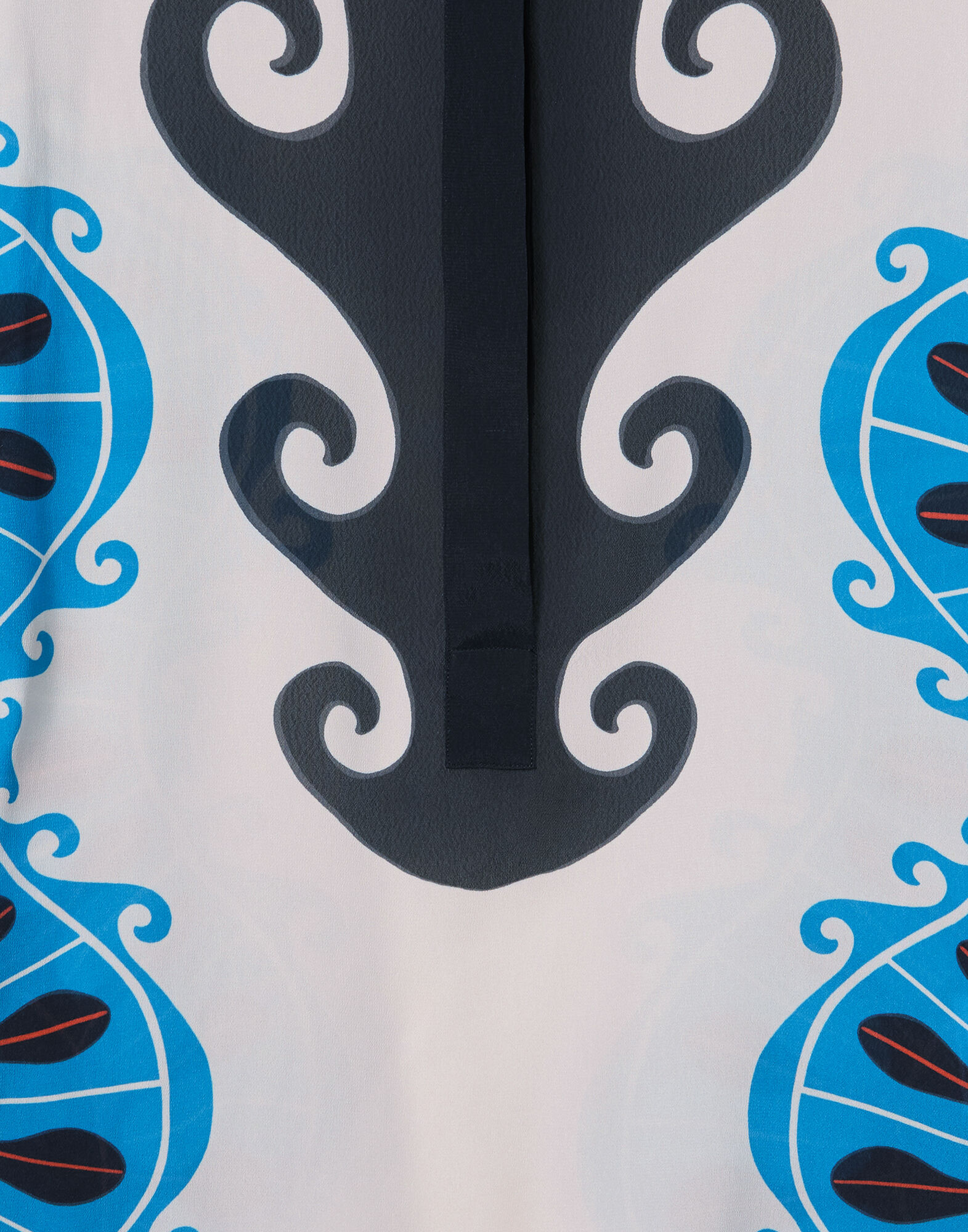 La DoubleJ Estelle Blouse Pacific Plac&eacute;e Blue Petrol SHI0089VIS019PCF03BU05