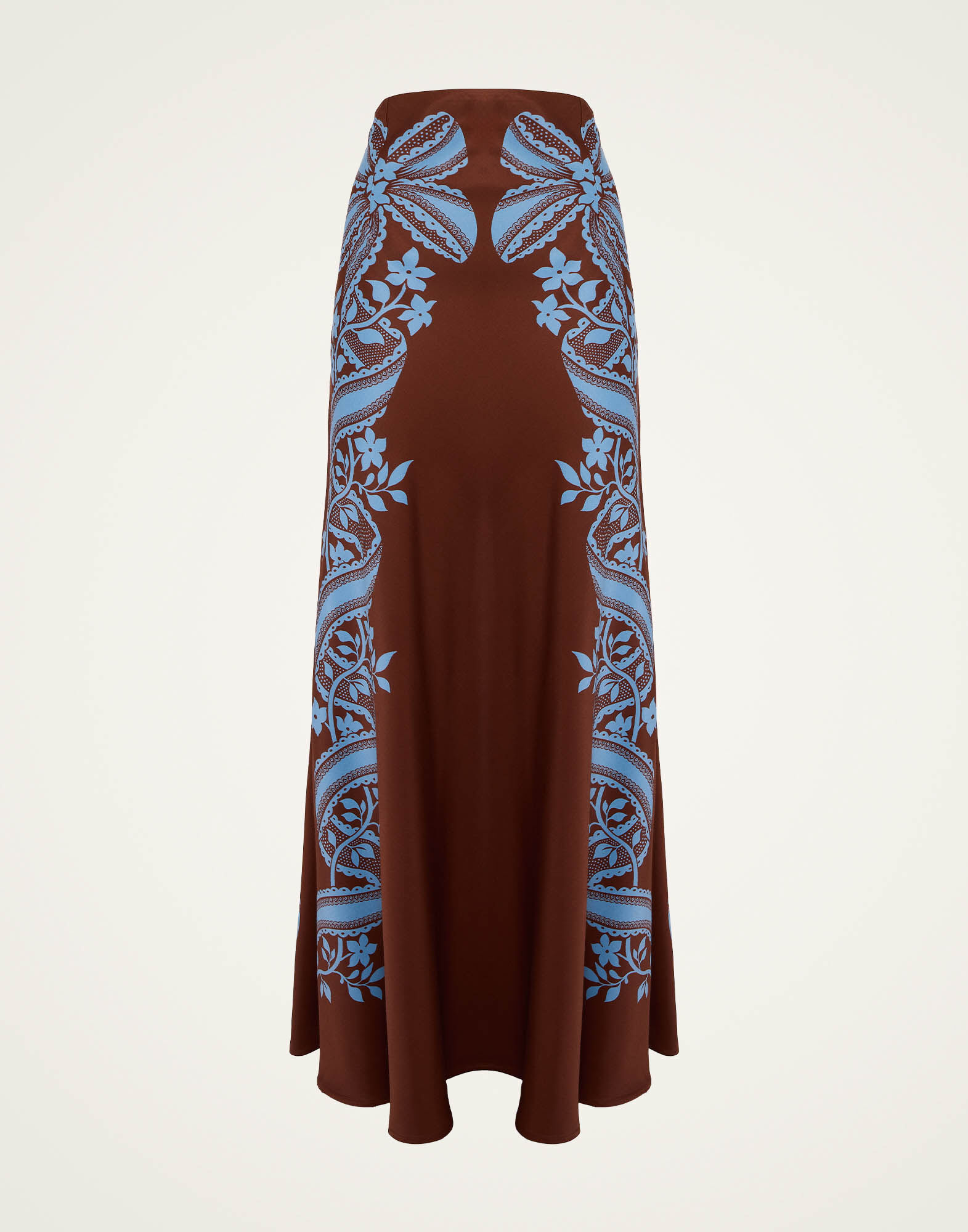 La DoubleJ Sleek Skirt Signoria Plac&eacute;e Brown SKI0127VIS024SIG01BR11