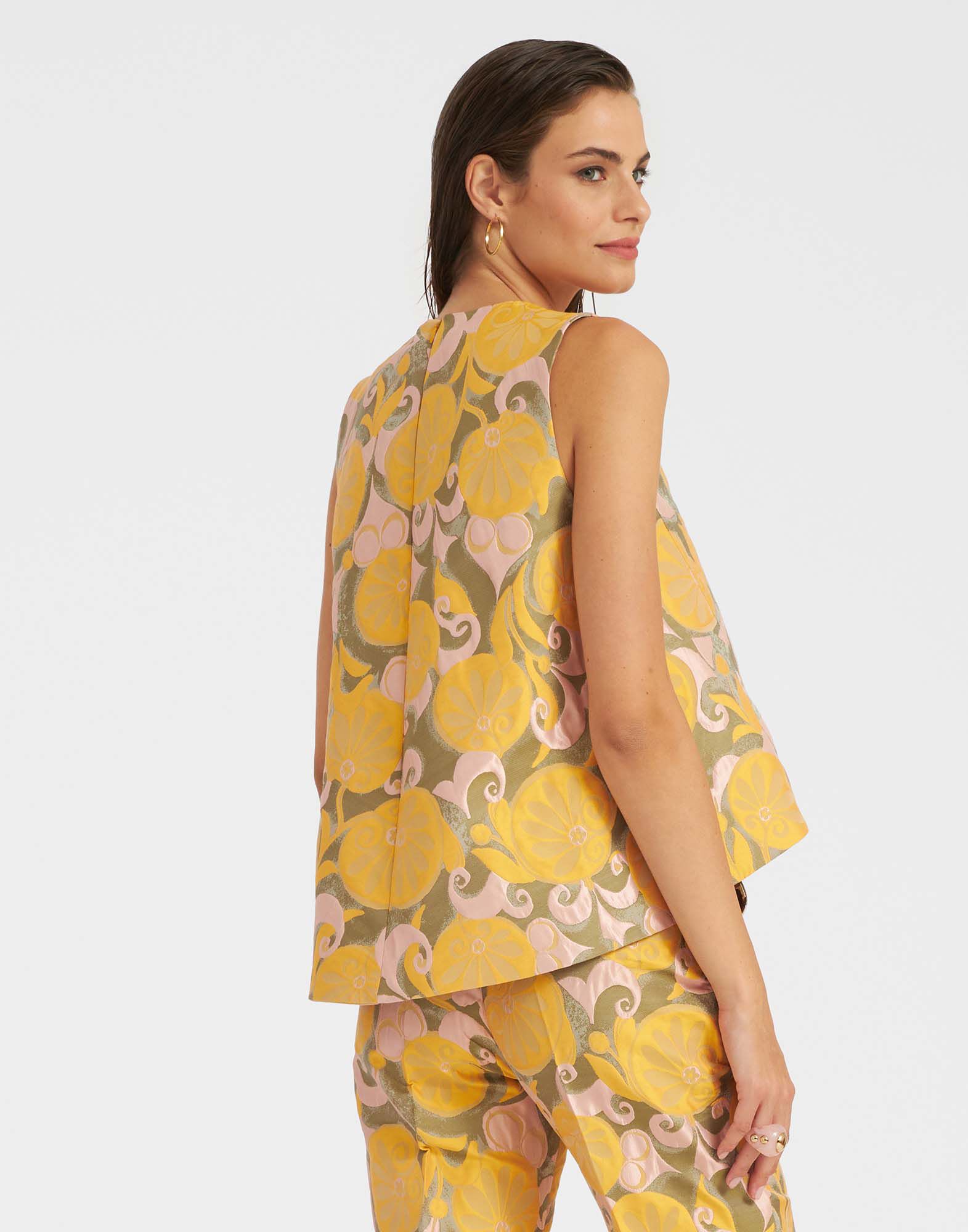 La DoubleJ La Scala Top Moonflower Yellow TOP0016JCQ047MOO02YE02