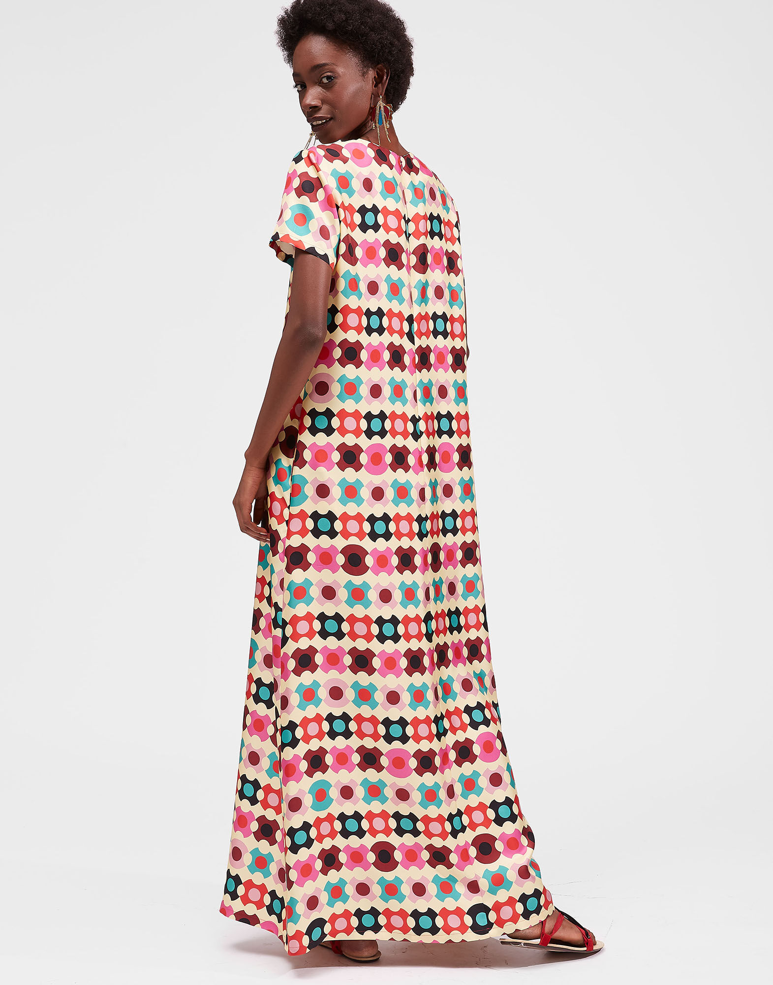 LaDoubleJ Swing Dress Groovy Dot Giallo DRE0001SIL001GRO0003