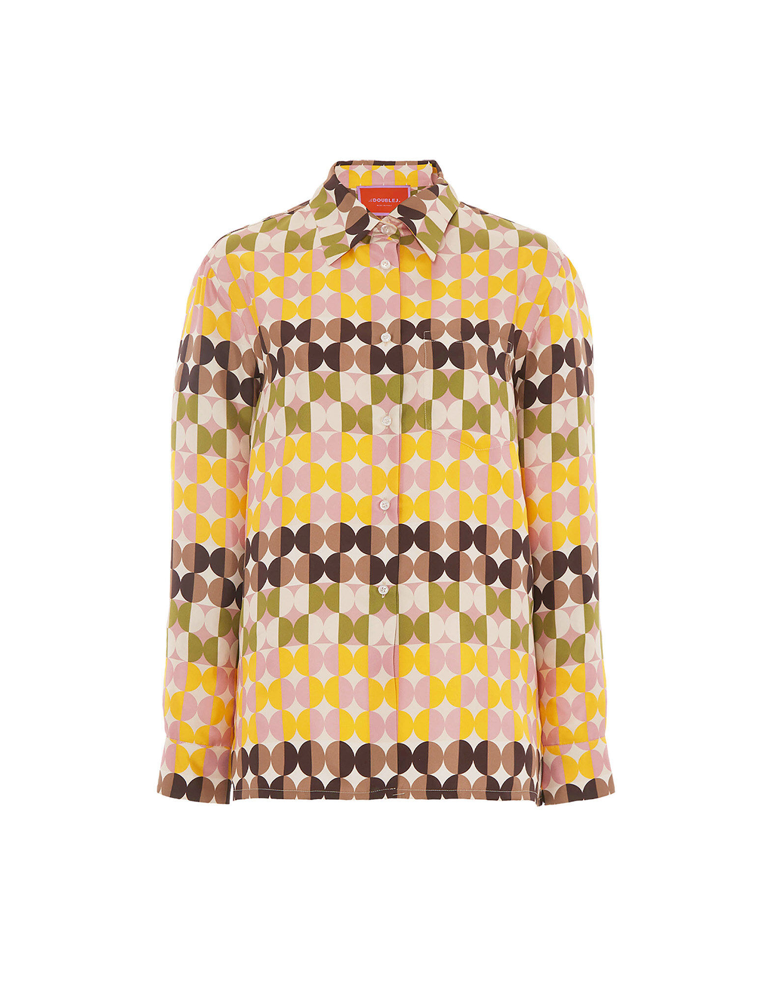 La DoubleJ Boy Shirt Mezzaluna Chocolate SHI0001SIL001MEZ01BR07