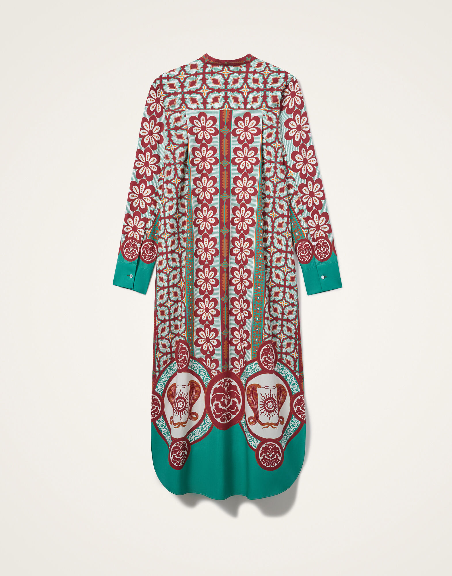 La DoubleJ Sundowner Tunic Pagoda Plac&eacute;e Rust DRE0924COT015PAG01OR04