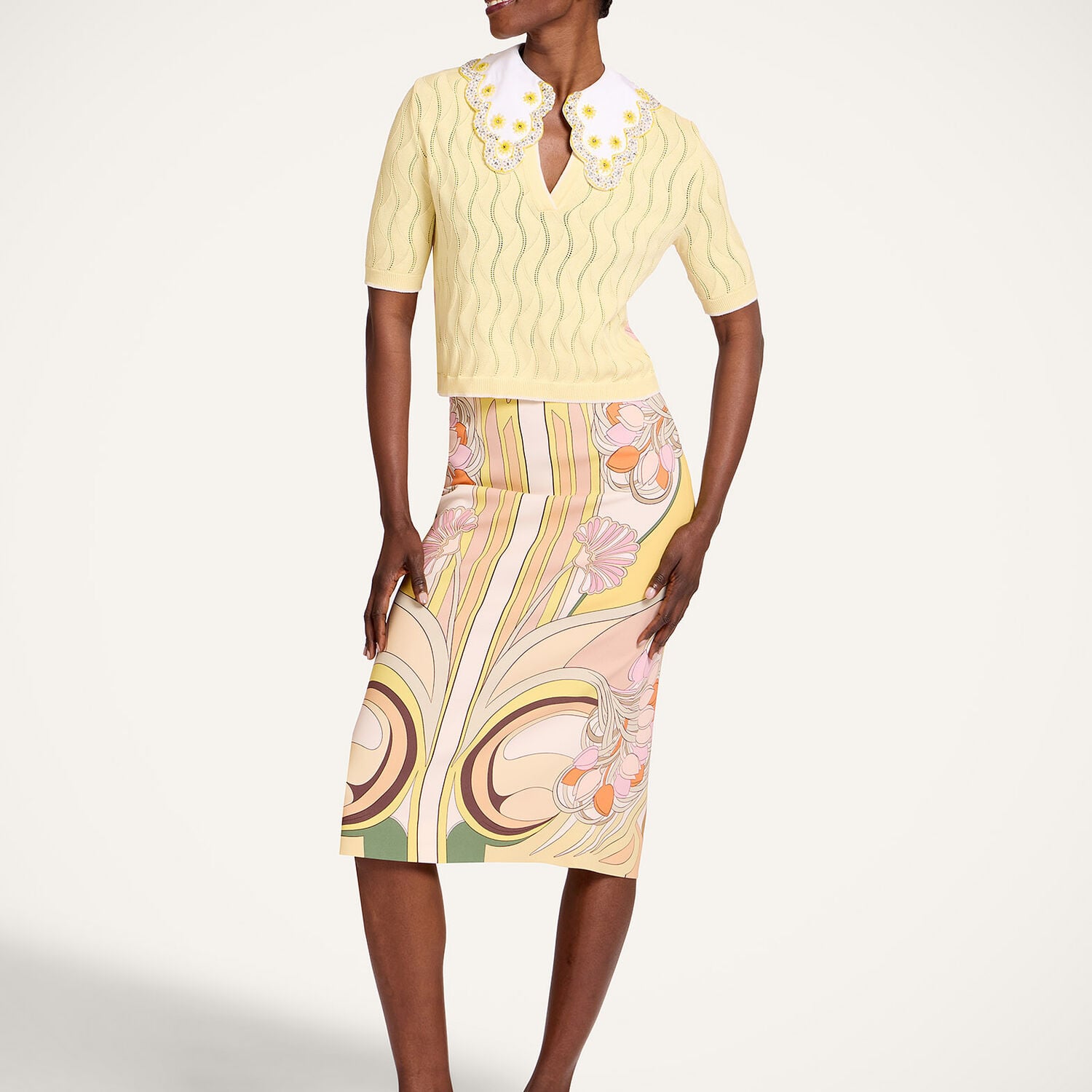 La Double J Pencil Skirt