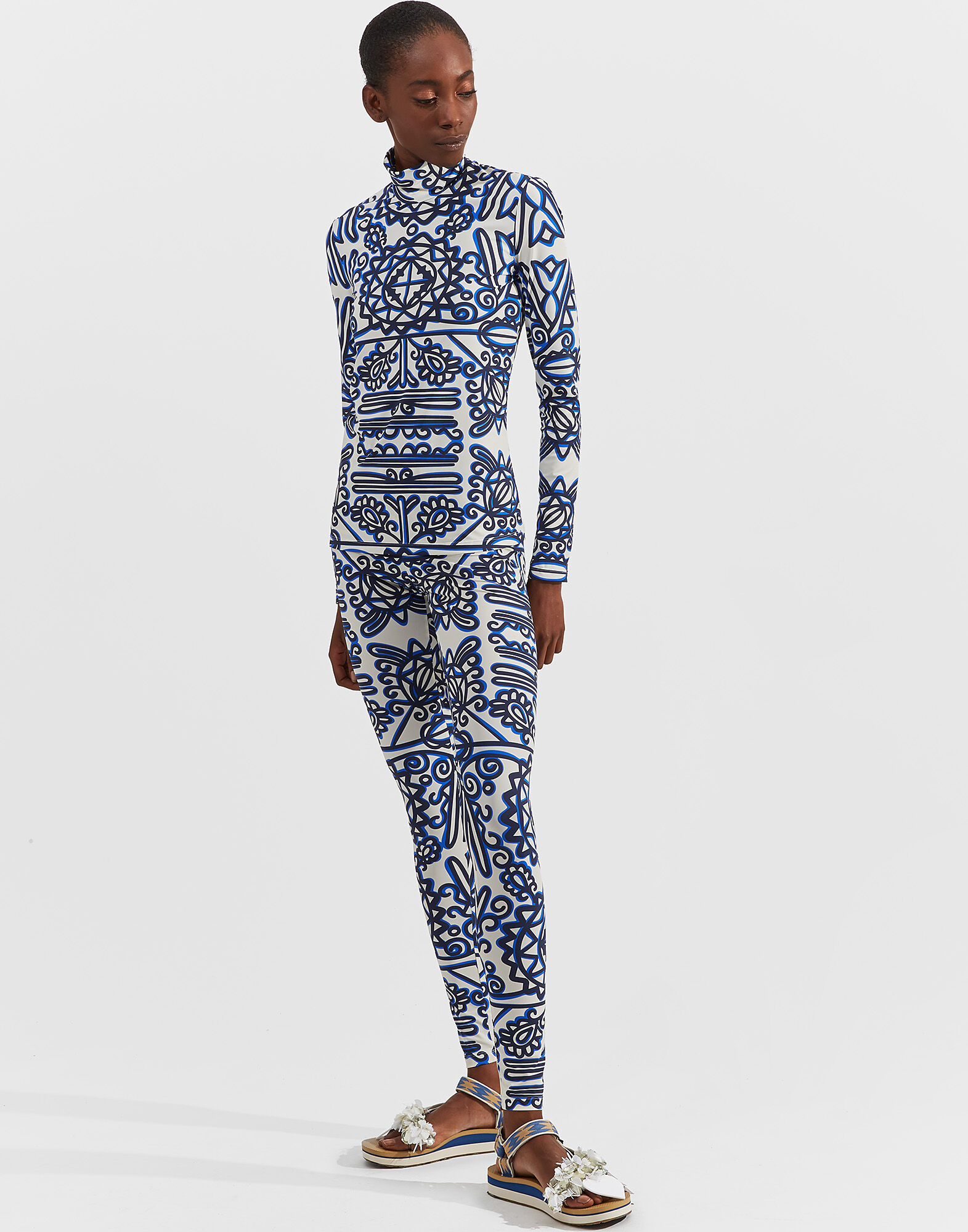 LaDoubleJ Leggings Parnaveg Blu TRO0013JER005PRN0002