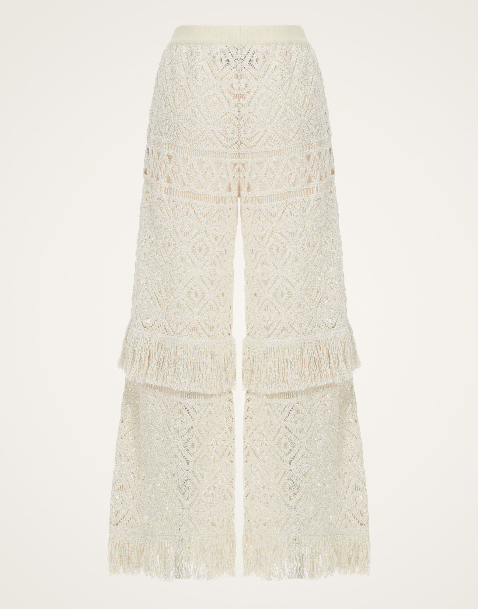 La DoubleJ Lacey Palazzo Pants Plaza Cream TRO0125JCQ080PLA03WH03