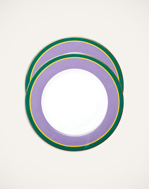 La DoubleJ Dinner Plates Set Of 2 Rainbow Viola DIS0075CER001RAI0007