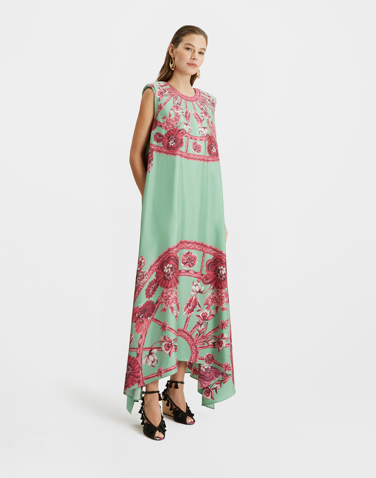 San Carlo Dress in Zodiac Placée Acquamarine for Women | La DoubleJ US