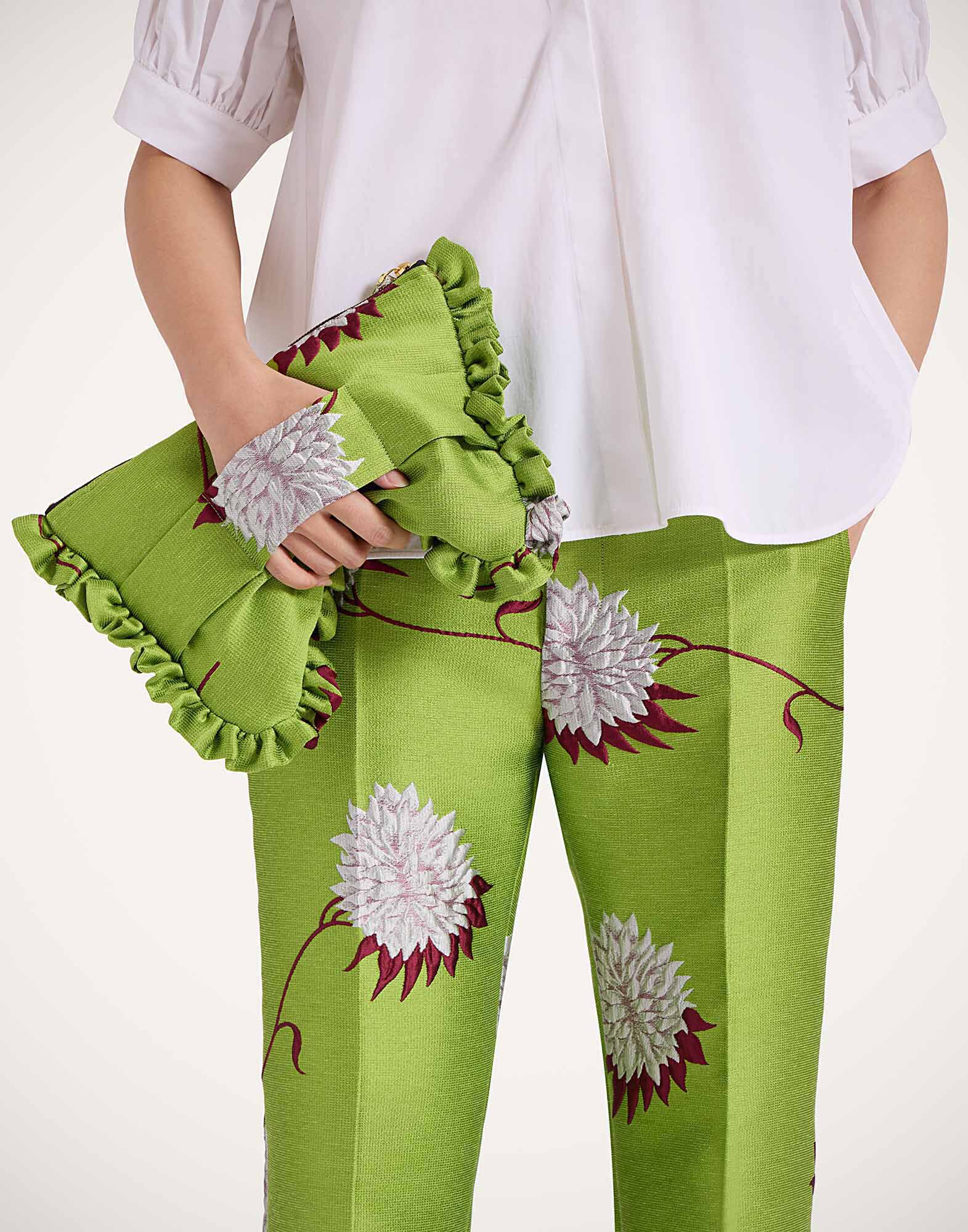 La DoubleJ Hand Pochette Derby Lime BAG0059JCQ108DER02GR09