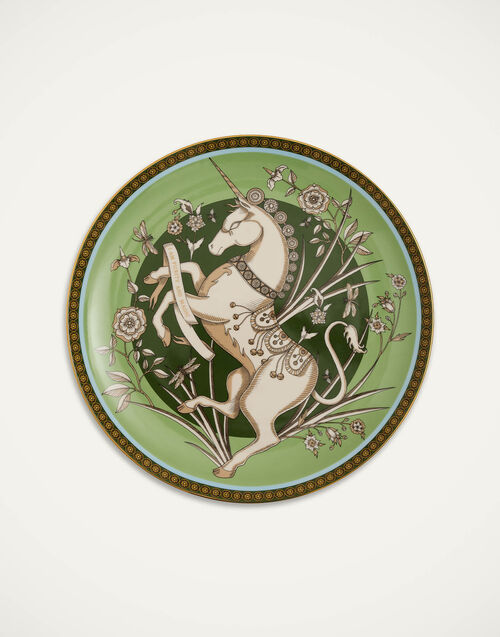 La DoubleJ Decorative Plate The Unicorn Light Green DPL0001CER001UNI01GR01