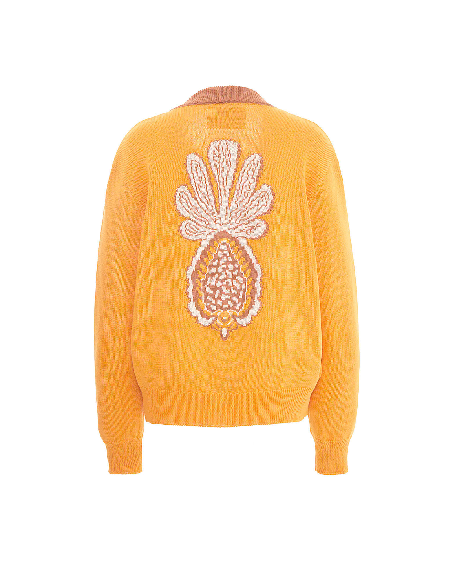 La DoubleJ Pineapple Cardigan Avorio PUL0157KNI087VA178WH04