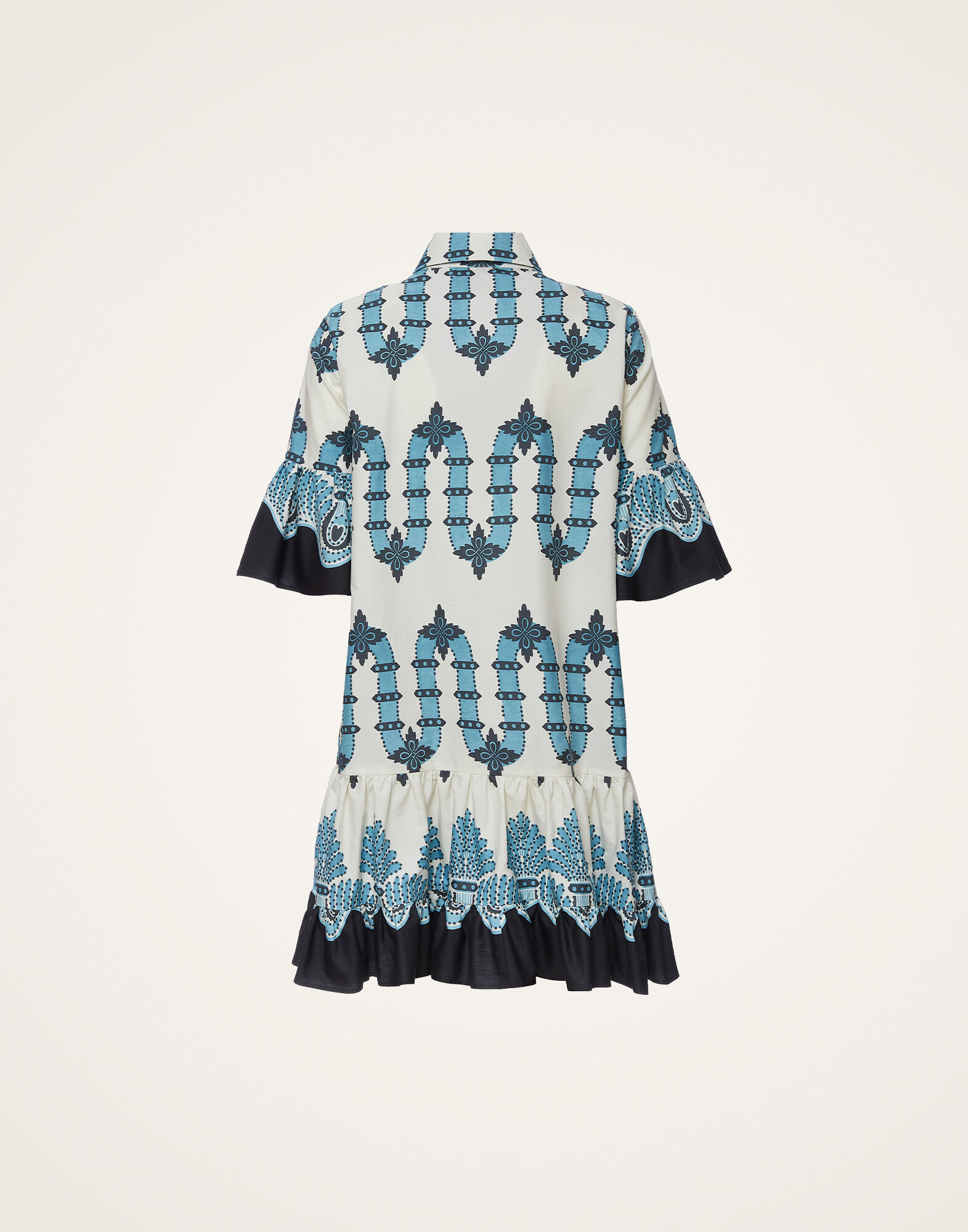 La DoubleJ Choux Dress Scirocco Plac&eacute;e Ivory DRE0193COT039SCI03WH04