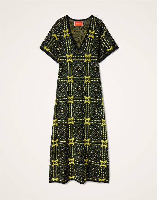 La DoubleJ Sole Star Dress Multicolor Green & Yellow DRE0938KNI160VA373GR02