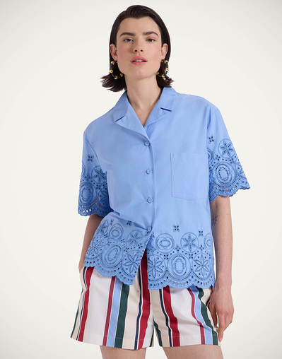 boxy dress shirt women Arroyo Twill Boxy Organic Cotton Shirt