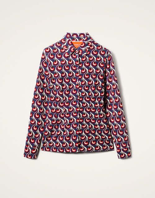 La DoubleJ Fitted Shirt Melty Blue SHI0116JER027MLT01BU03