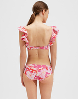 LaDoubleJ Ruffle Bikini Top Peonia Rosa SWI0022LYC002PEO0003