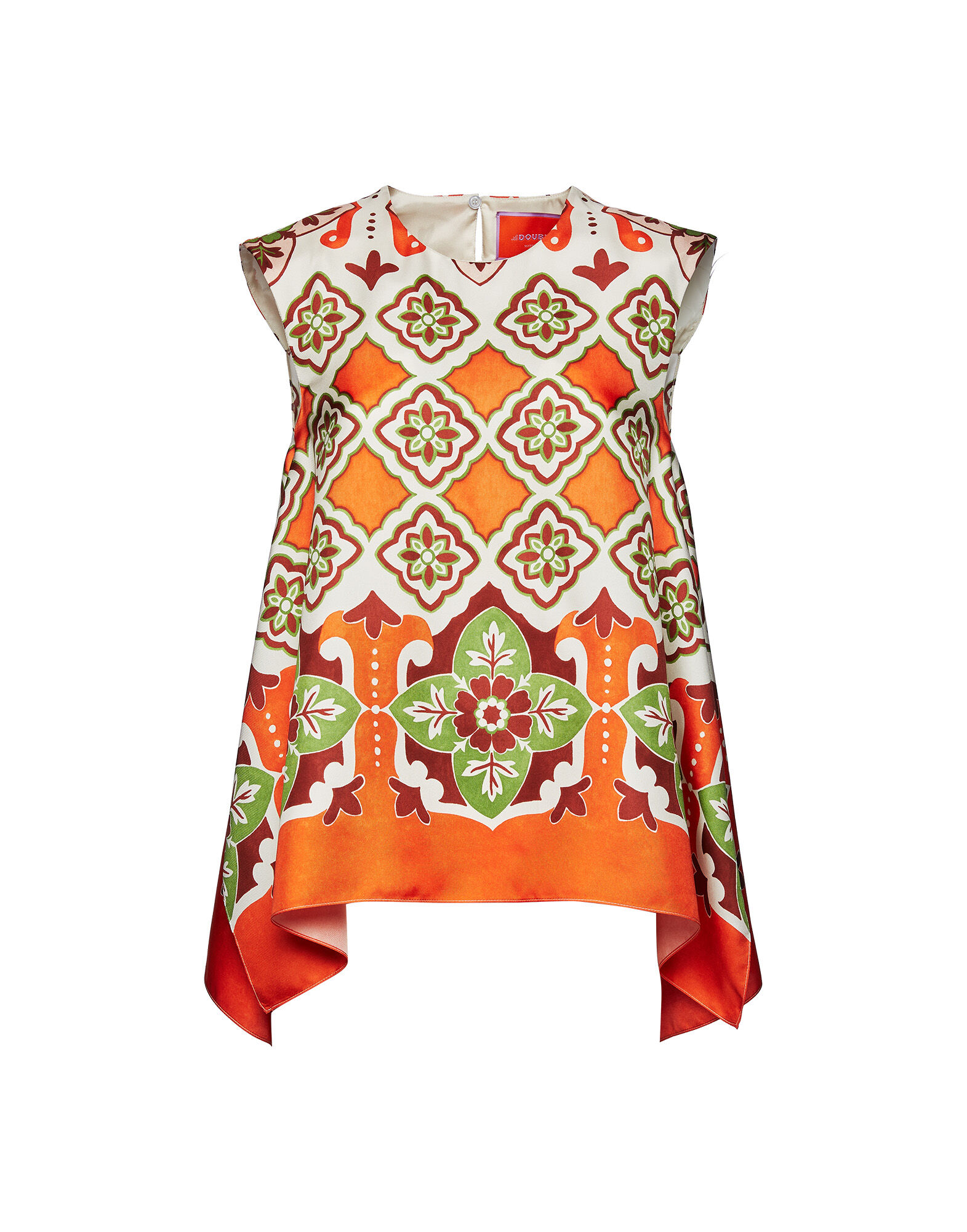 La DoubleJ San Carlo Top Partenope Plac&eacute;e TOP0092SIL001PRT01OR02