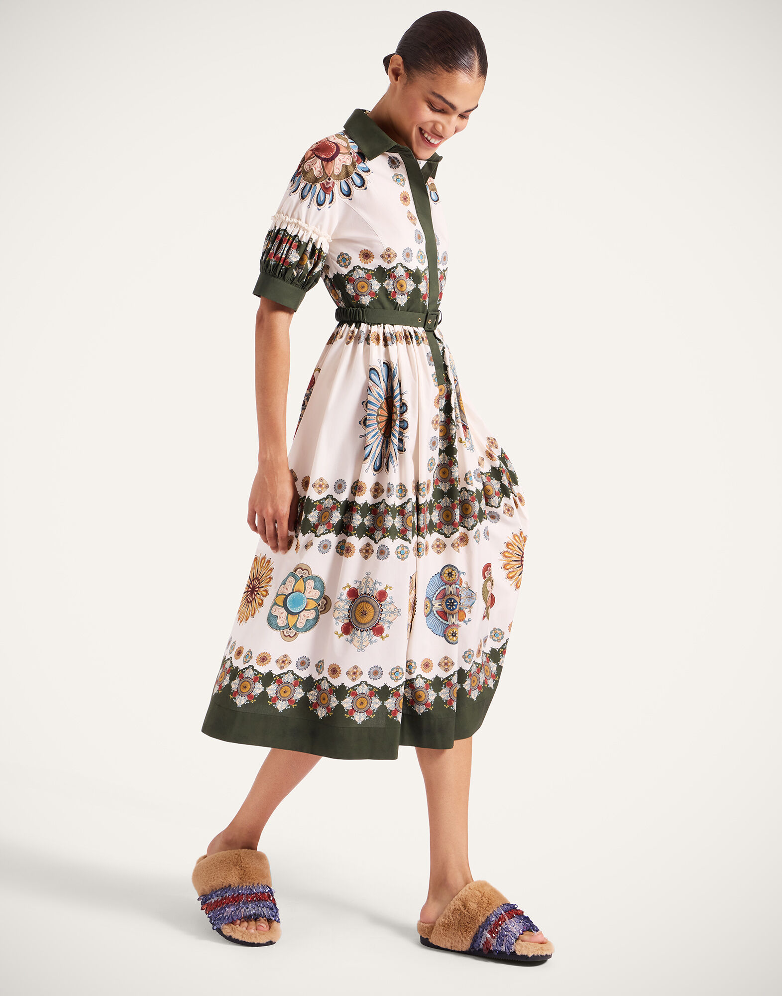 La DoubleJ Libertine Dress Nucleus Plac&eacute;e Off White DRE0910COT015NUC06WH05