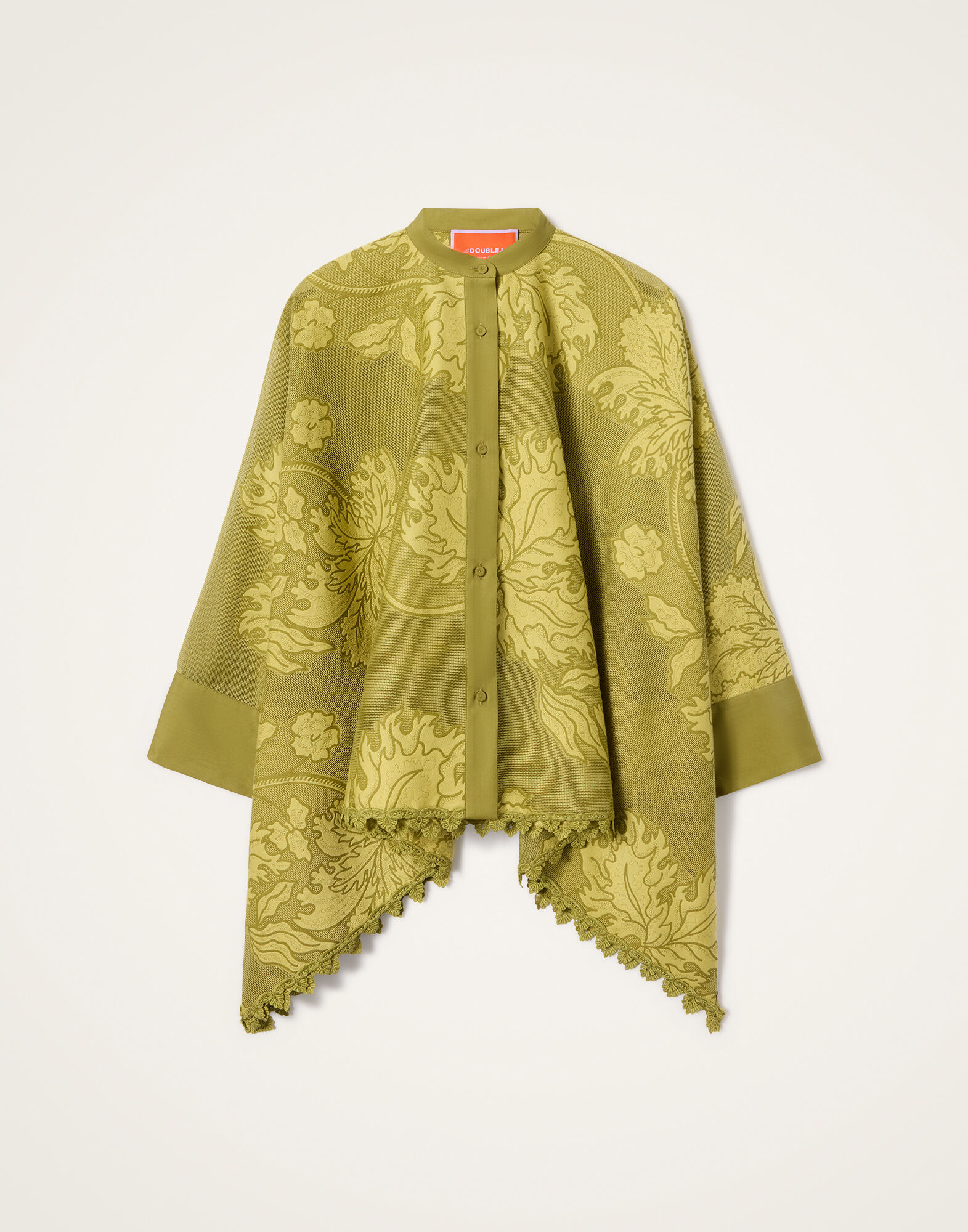 La DoubleJ Foulard Shirt Solid Green SHI0167JCQ140SWA02GR02