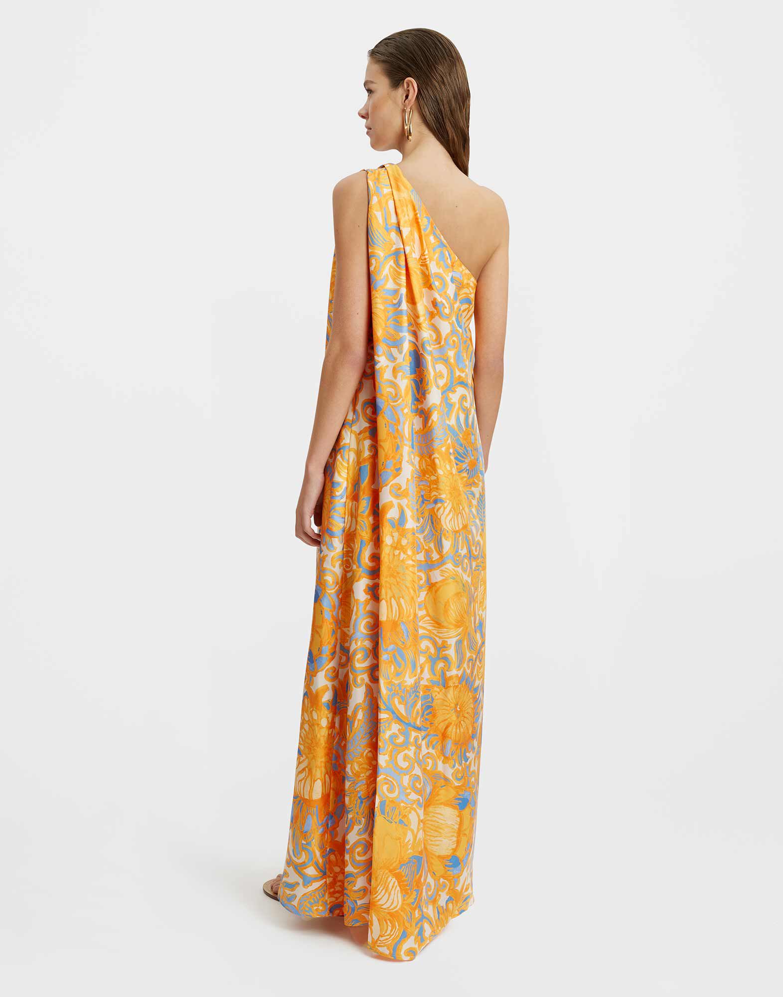 La DoubleJ Roy Dress Anemone Orange DRE0460SIL001ANE01OR02