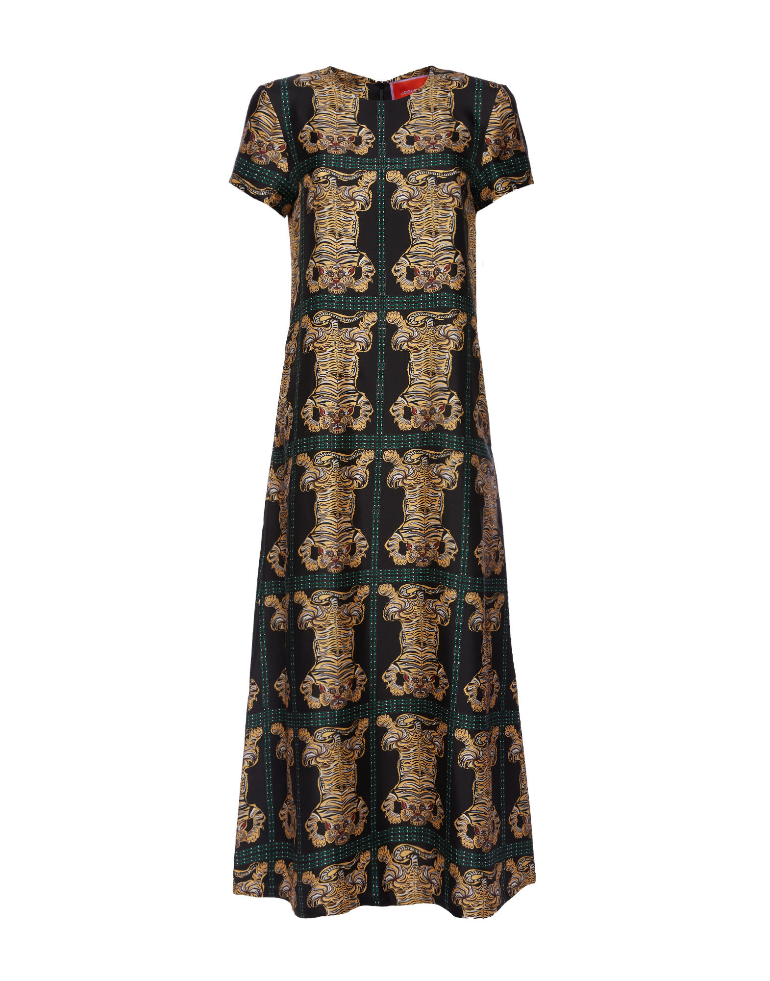 La DoubleJ Swing Dress Tiger Tiles Black DRE0001SIL001TIG0007