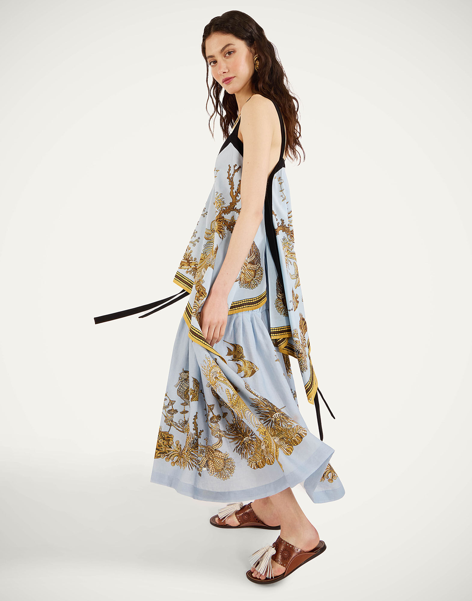 La DoubleJ Gala Skirt Oceania Plac&eacute;e Light Blue SKI0207LIN014OCE01BU01