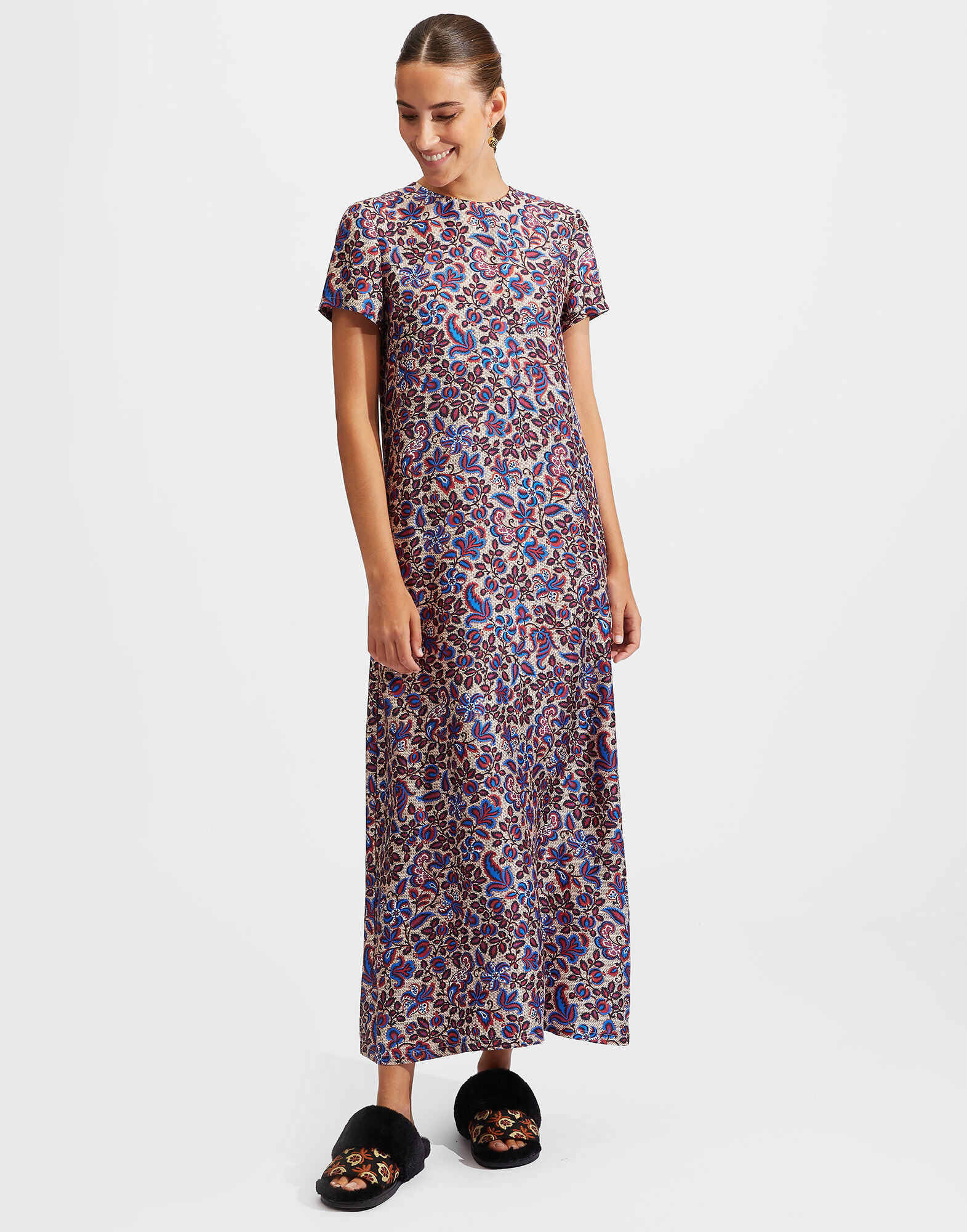 La DoubleJ Swing Dress Ortica DRE0001SIL001ORT0002