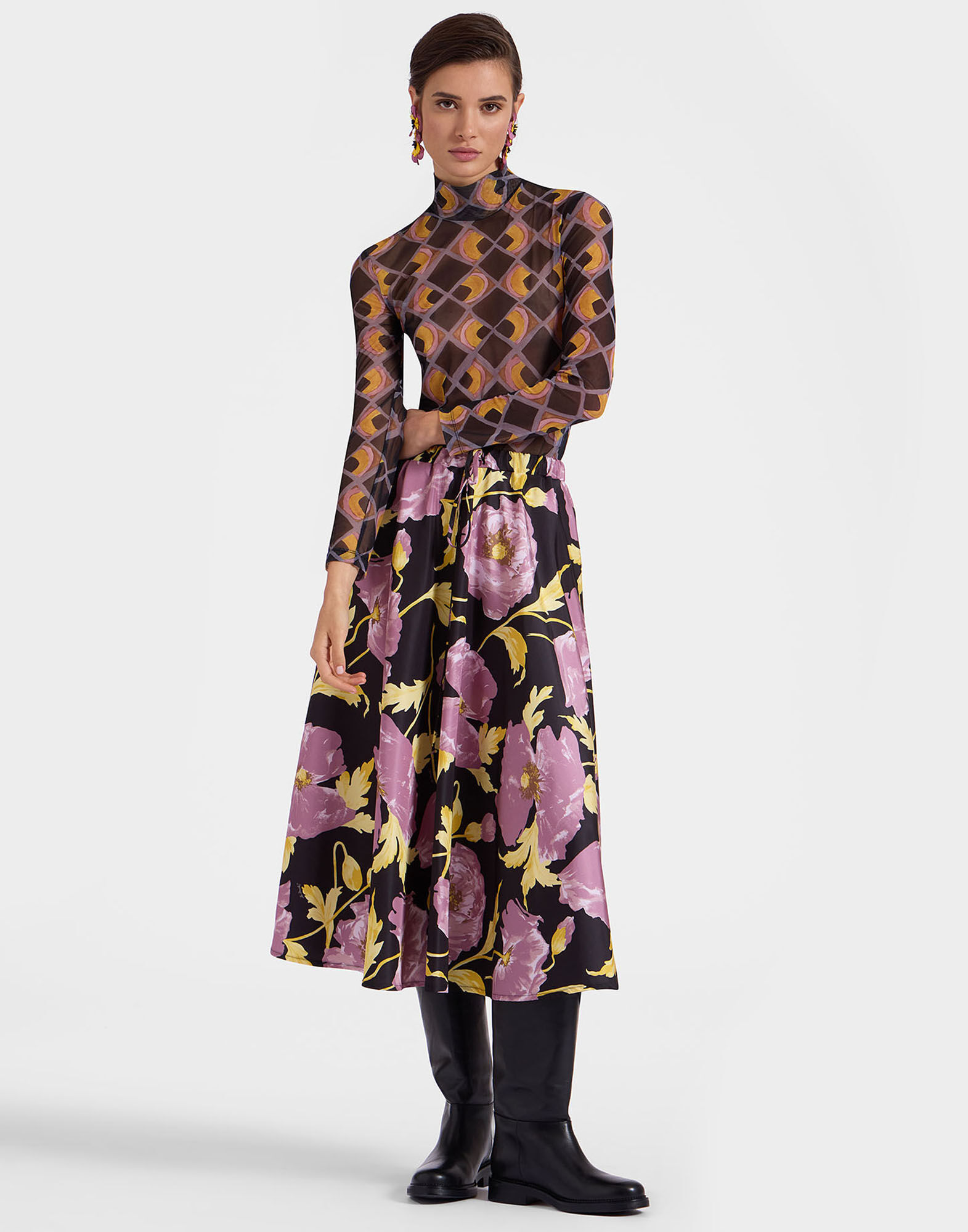 La DoubleJ Drawstring Skirt Sylph Black SKI0098FAI004SYL01BL01