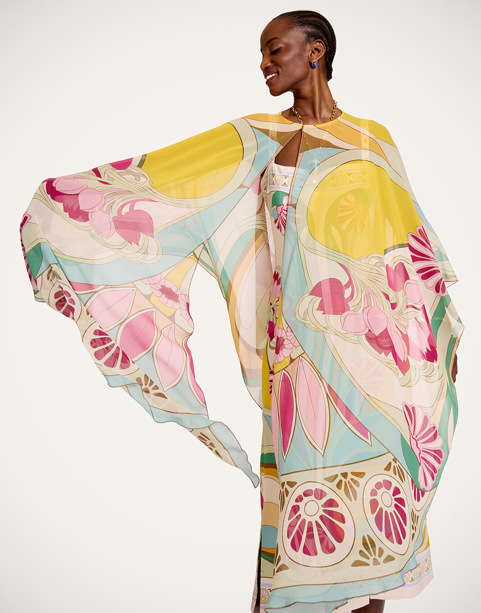 La DoubleJ Buy Me A Martini Dress Tulip Plac&eacute;e Green DRE0673VIS011TUL07GR02