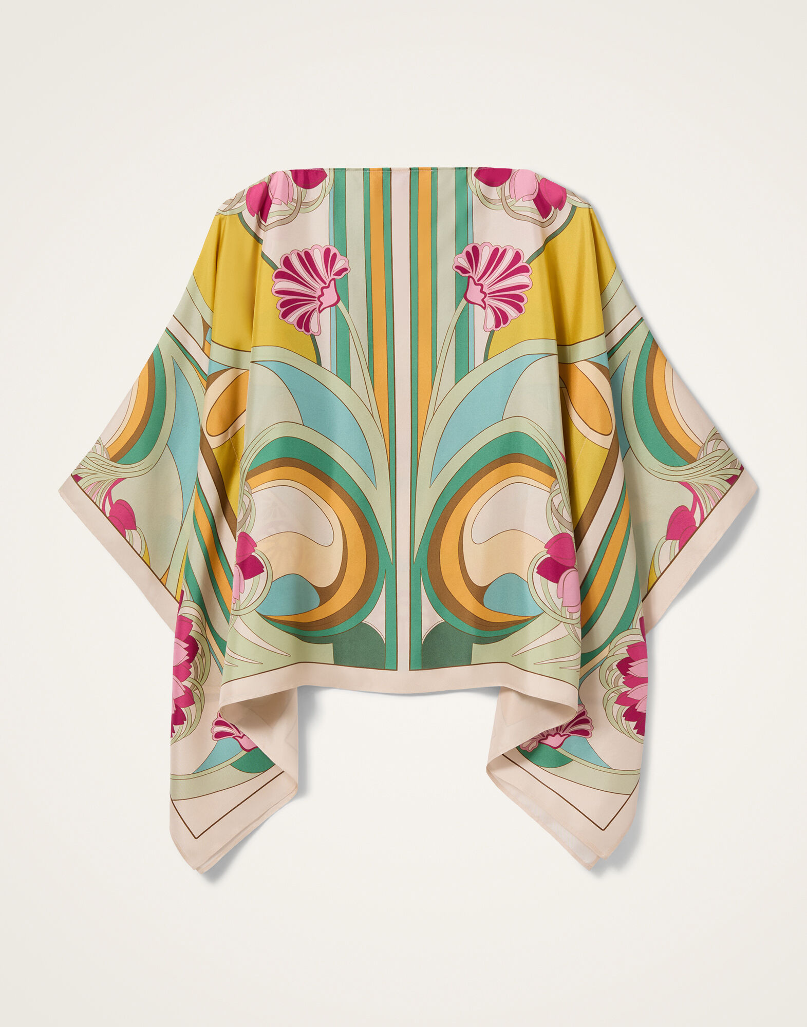 La DoubleJ Foulard Top Tulip Plac&eacute;e Green TOP0195SIL029TUL07GR02