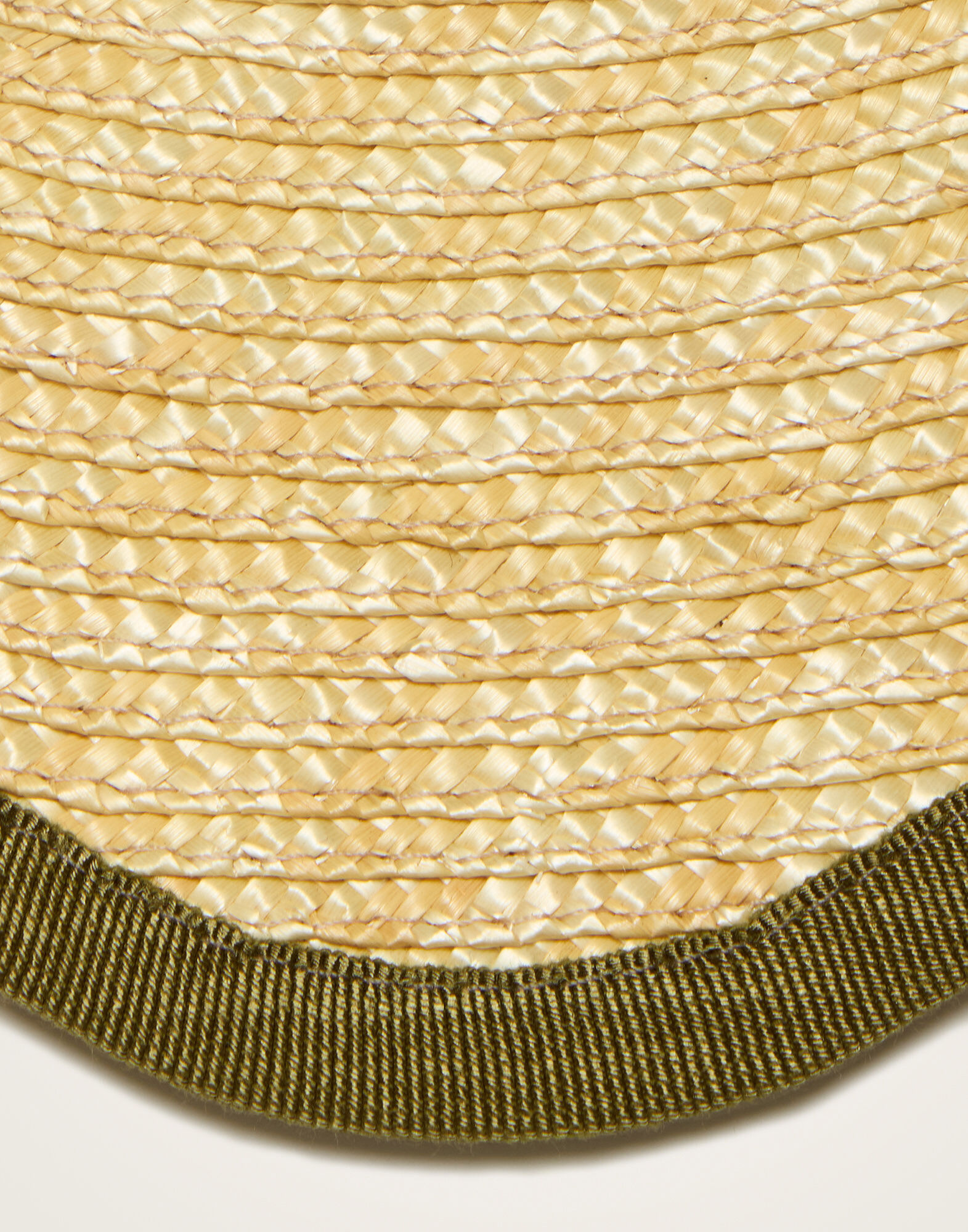 La DoubleJ Straw Cloud Placemats Set Of 2 Solid Olive PMT0031STR001SOLIDGR05