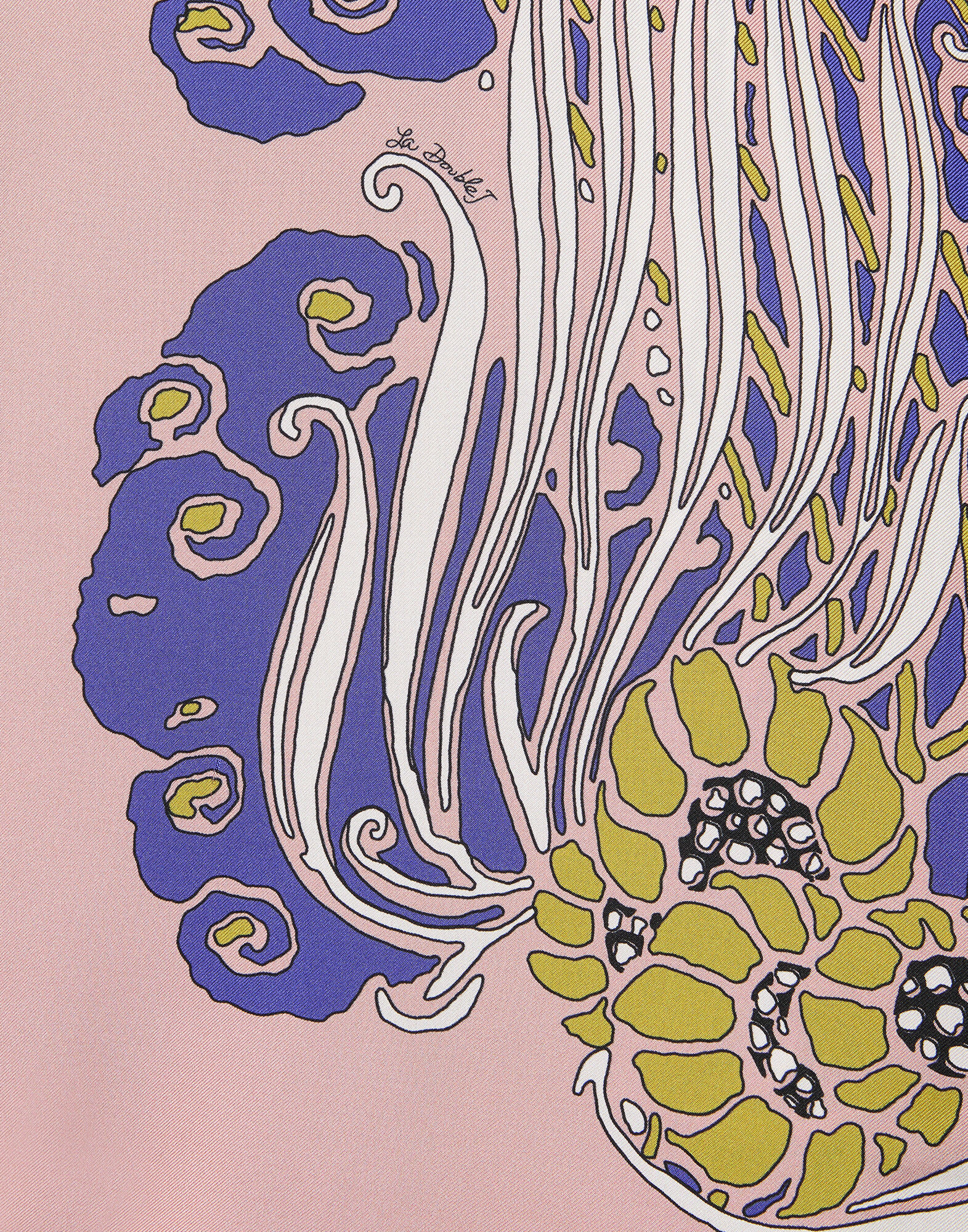 La DoubleJ Reversible Mini Poncho Top Lemuria Plac&eacute;e Black SCA0077VIS011LEM02BL01