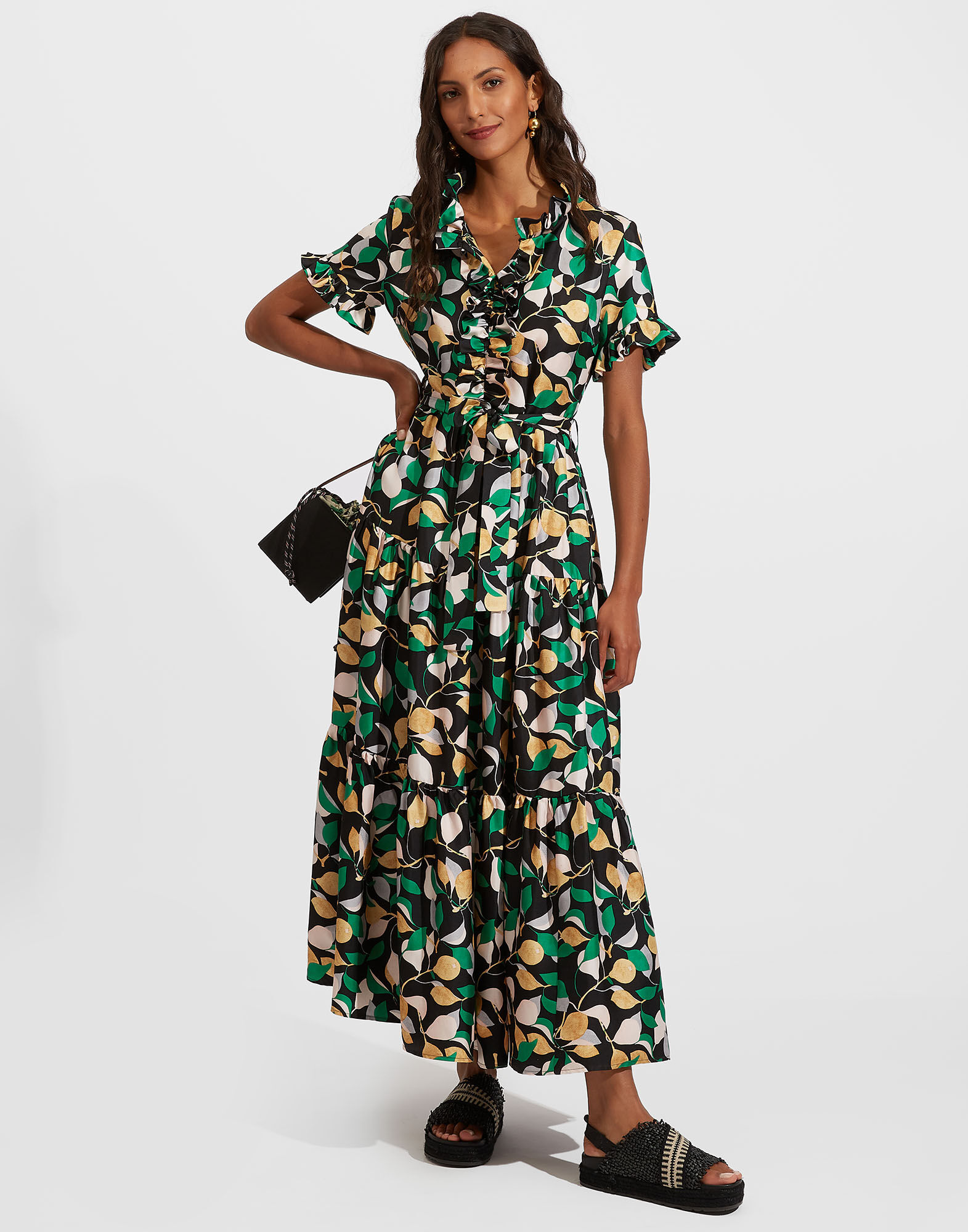 La DoubleJ Long And Sassy Orchard DRE0017SIL001ORH0001