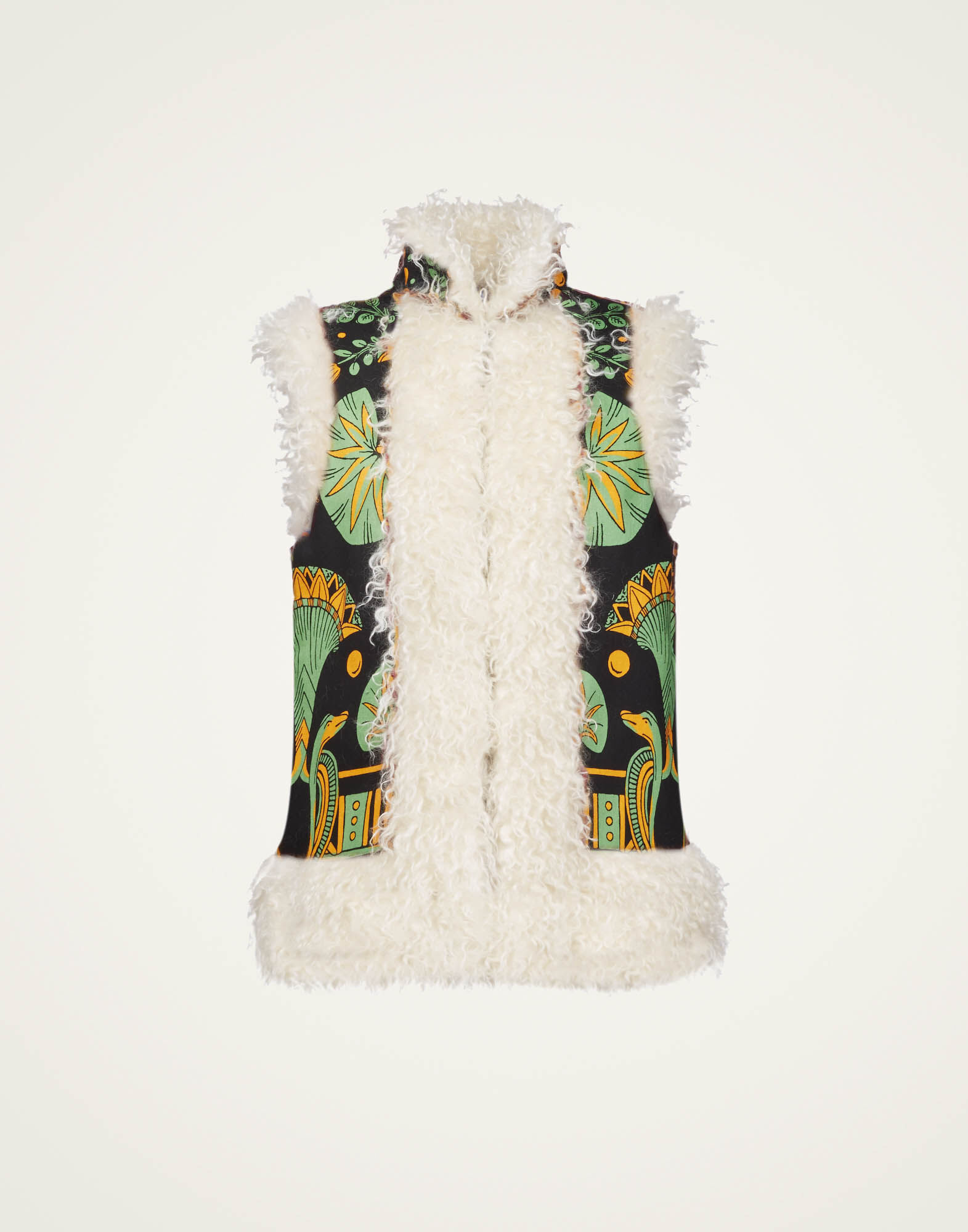 La DoubleJ Sleeveless Folk Jacket The Nile Plac&eacute;e Black JAC0046FAI001NIL01BL01