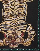 La DoubleJ Silk Pajama Tiger Tiles Black Small PJM0001SIL001TIG0008