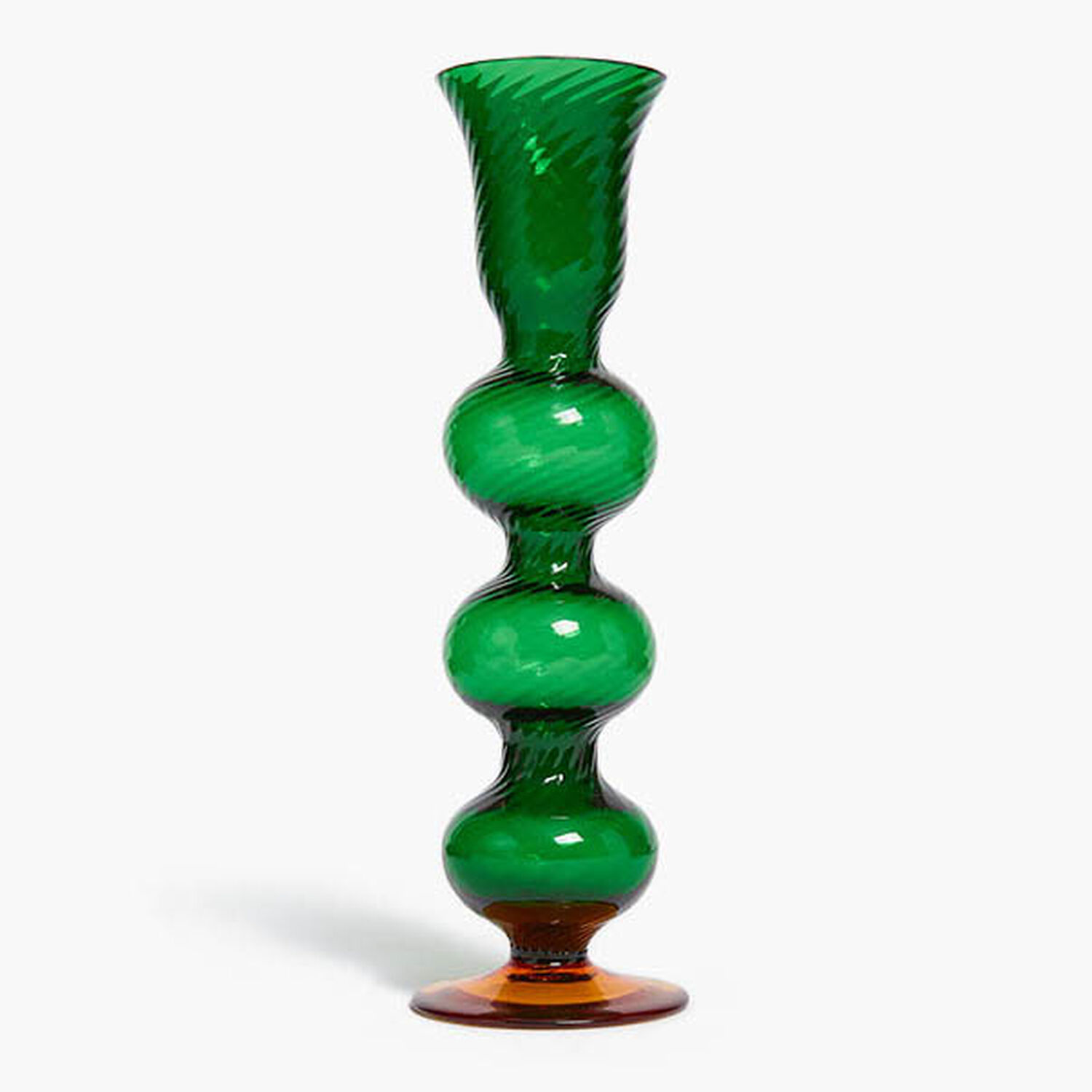 La Doublej Bubble Candle Holder In Solid Green