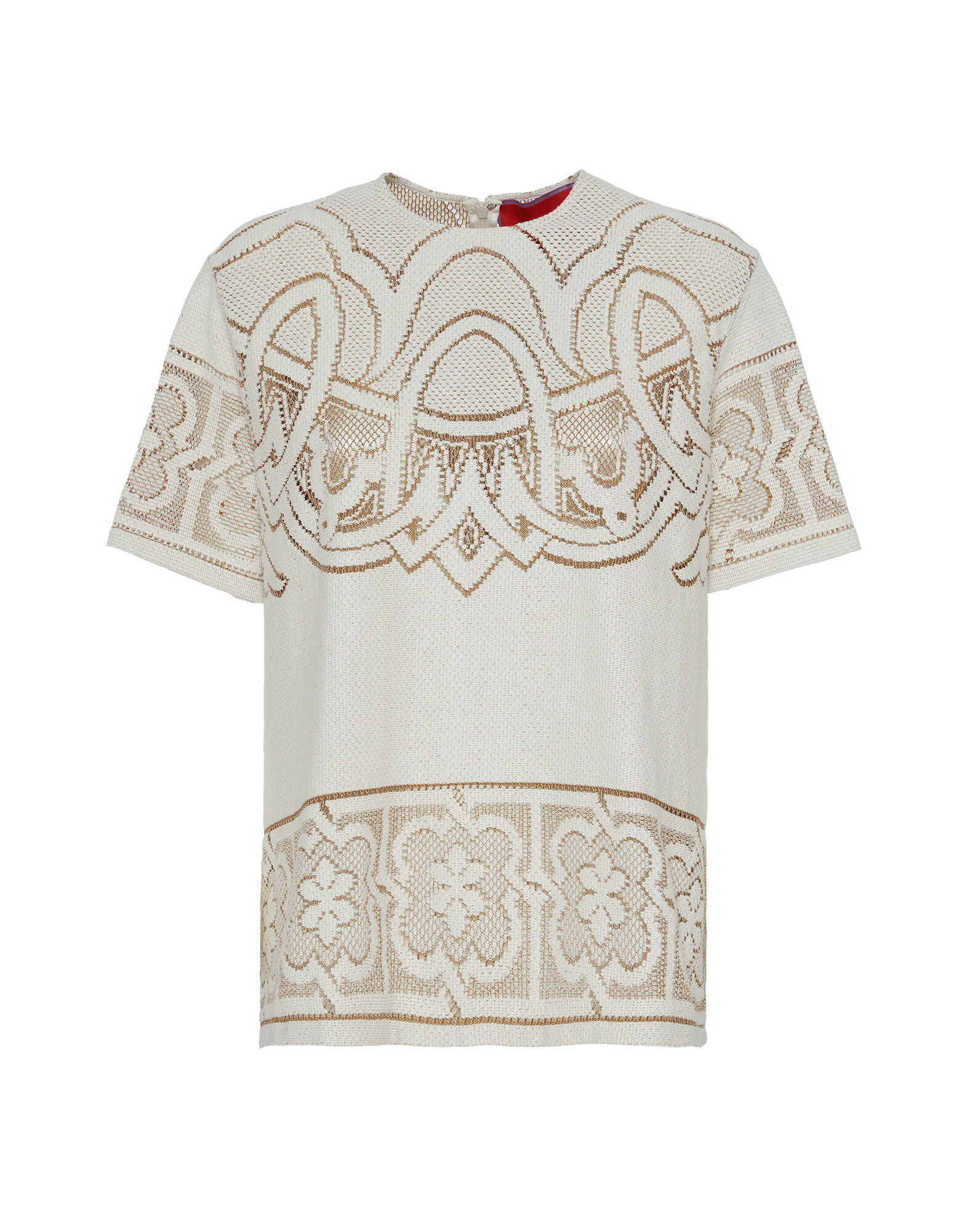 La DoubleJ Lacey House T-Shirt Solid White Smoke TSH0035EMB006SOLIDWH02