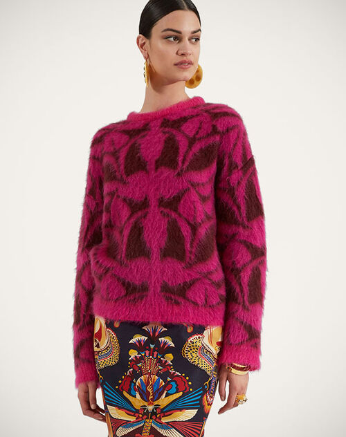 La DoubleJ Camden Jumper Fuchsia & Bordeaux PUL0165KNI090VA192PI03