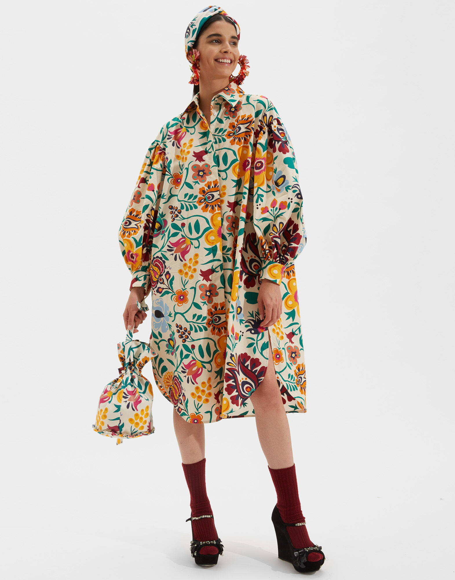 LaDoubleJ Big Shirt Dress Selva Bianco DRE0278COT001SEL0002