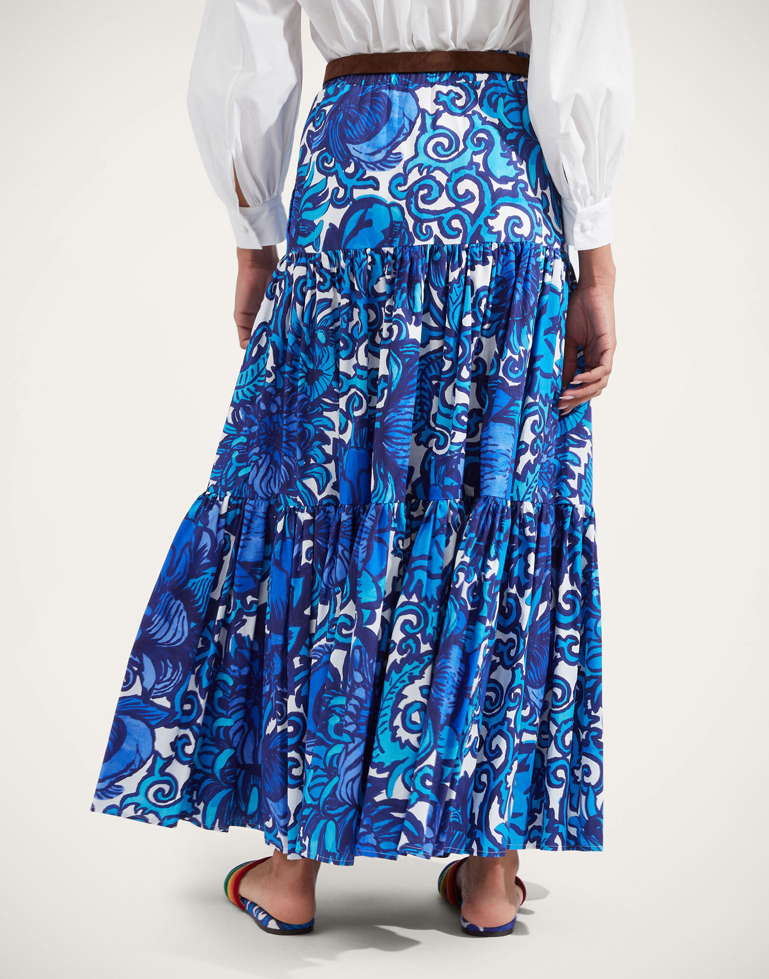 La DoubleJ Big Skirt Anemone SKI0001COT039ANE01BU03