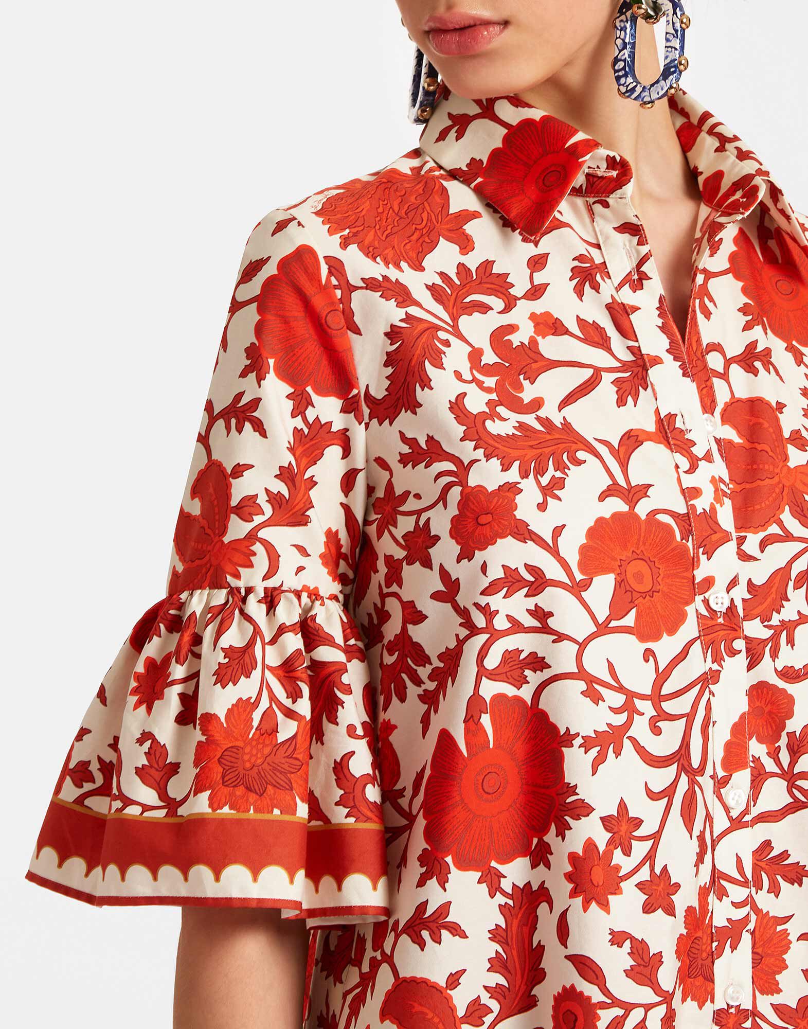 La DoubleJ Choux Dress Dragonflower Red DRE0193COT039DRE01RE01