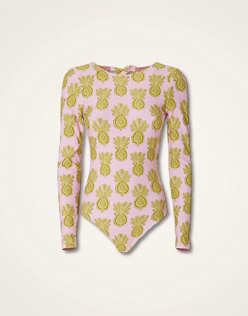 La DoubleJ Surf Suit Pineapple Sunflower Pink SWI0001LYC001PNP20PI01