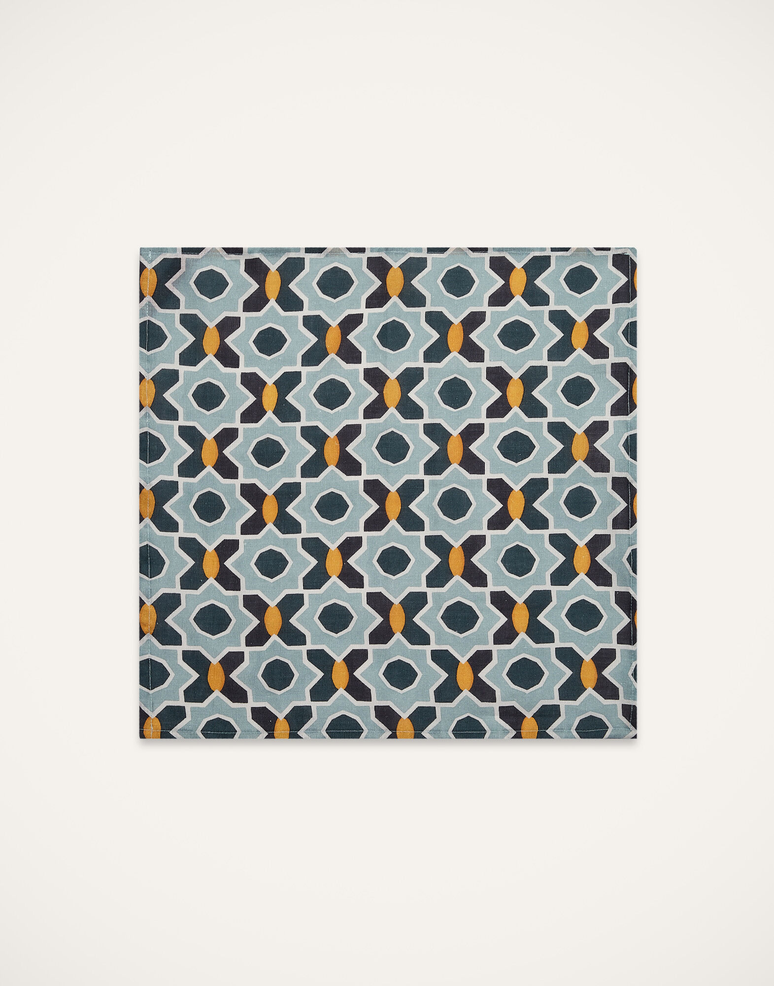 La DoubleJ Large Napkins Set Of 2 Plaza Small Light Blue NAP0006LIN001PLA07BU01