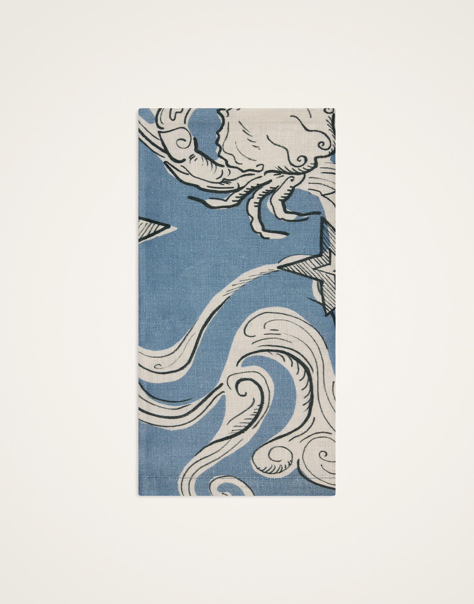 La DoubleJ Large Napkins Set Of 2 Cosmos Light Blue NAP0017LIN008COS02BU01