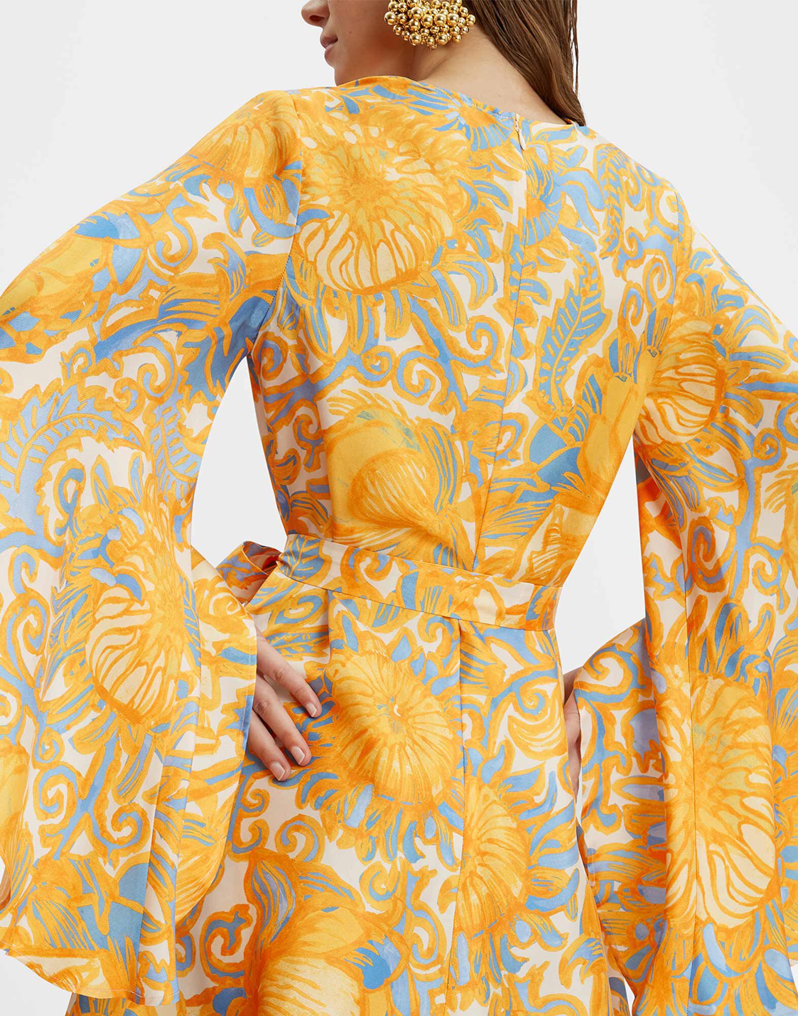 La DoubleJ Mini Magnifico Dress Anemone Orange DRE0561SIL001ANE01OR02