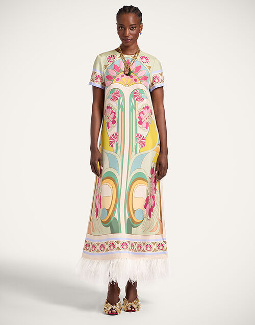 La DoubleJ Swing Dress Tulip Plac&eacute;e Green DRE0864SIL026TUL07GR02