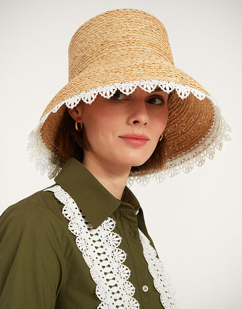 La DoubleJ The Ombra Hat Solid Ivory HAT0027NAS011SOLIDWH04