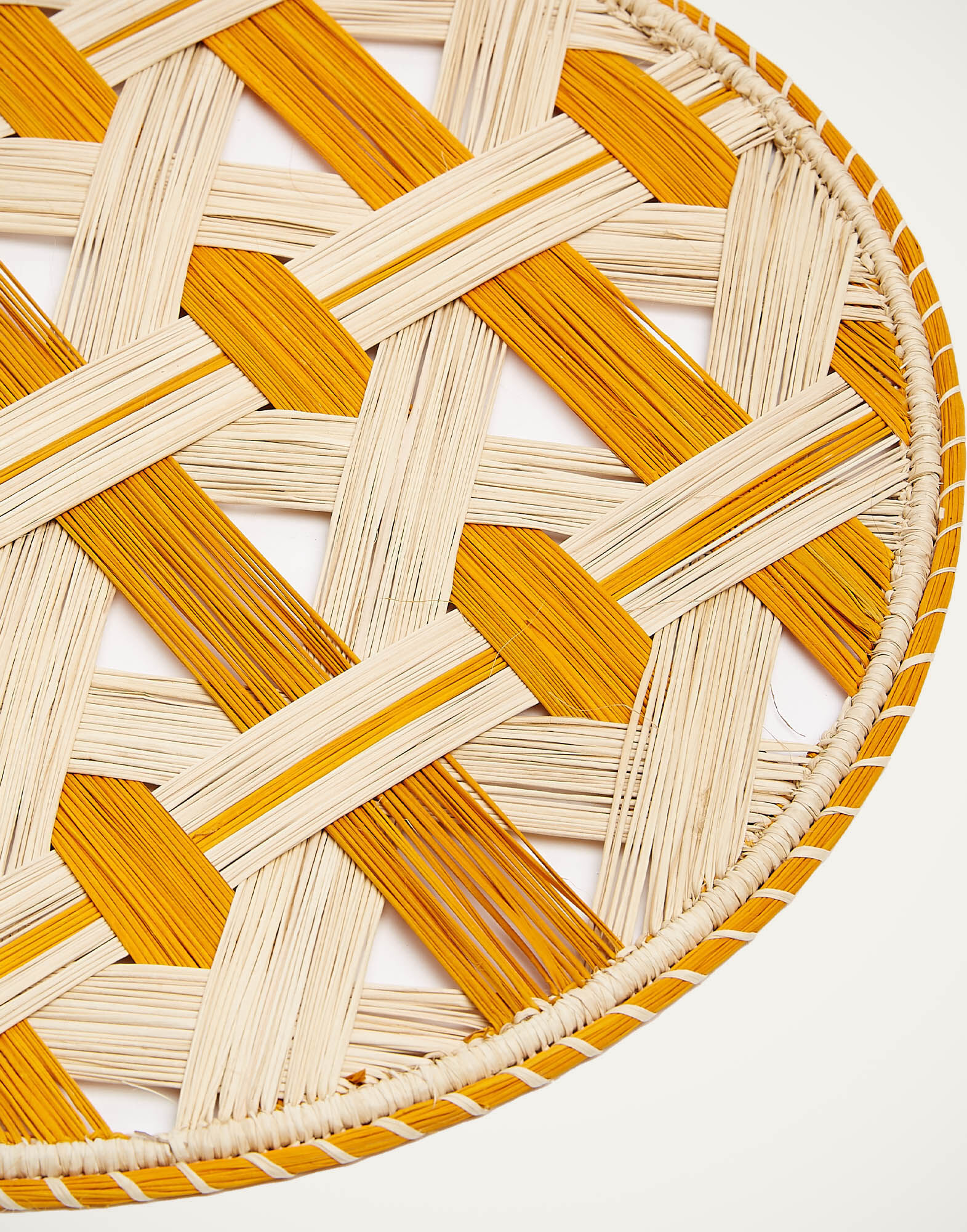 La DoubleJ Raffia Placemats Set Of 2 Napoli Saffron TBM0011RAF007NAP0006