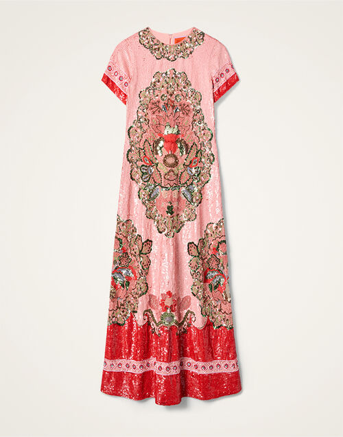 La DoubleJ Super  Swing Dress Cornucopia Pink DRE1014PAI015CRN04PI11