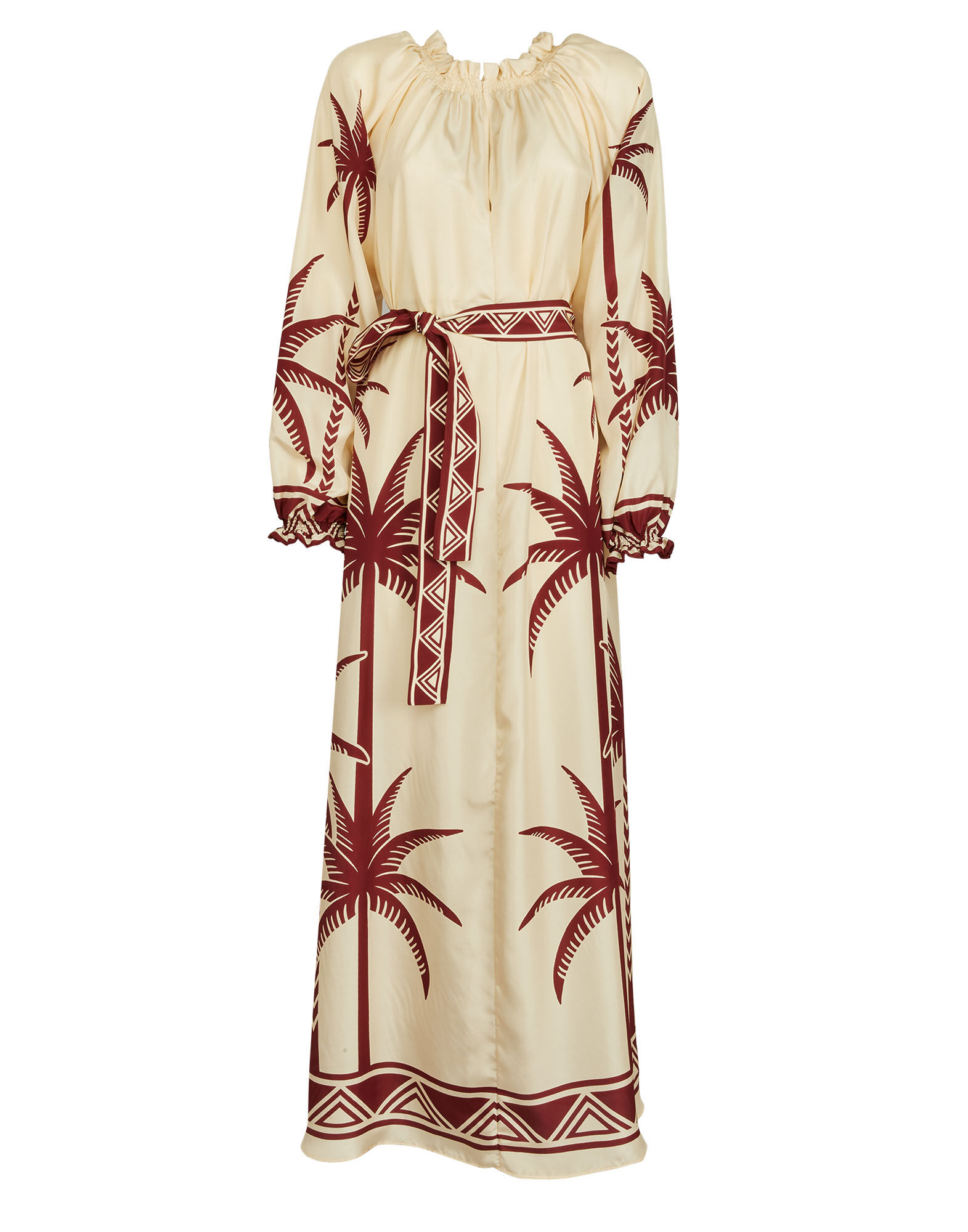 La DoubleJ Cerere Dress Date Palms Plac&eacute;e Ivory DRE0399SIL009DAT01WH04